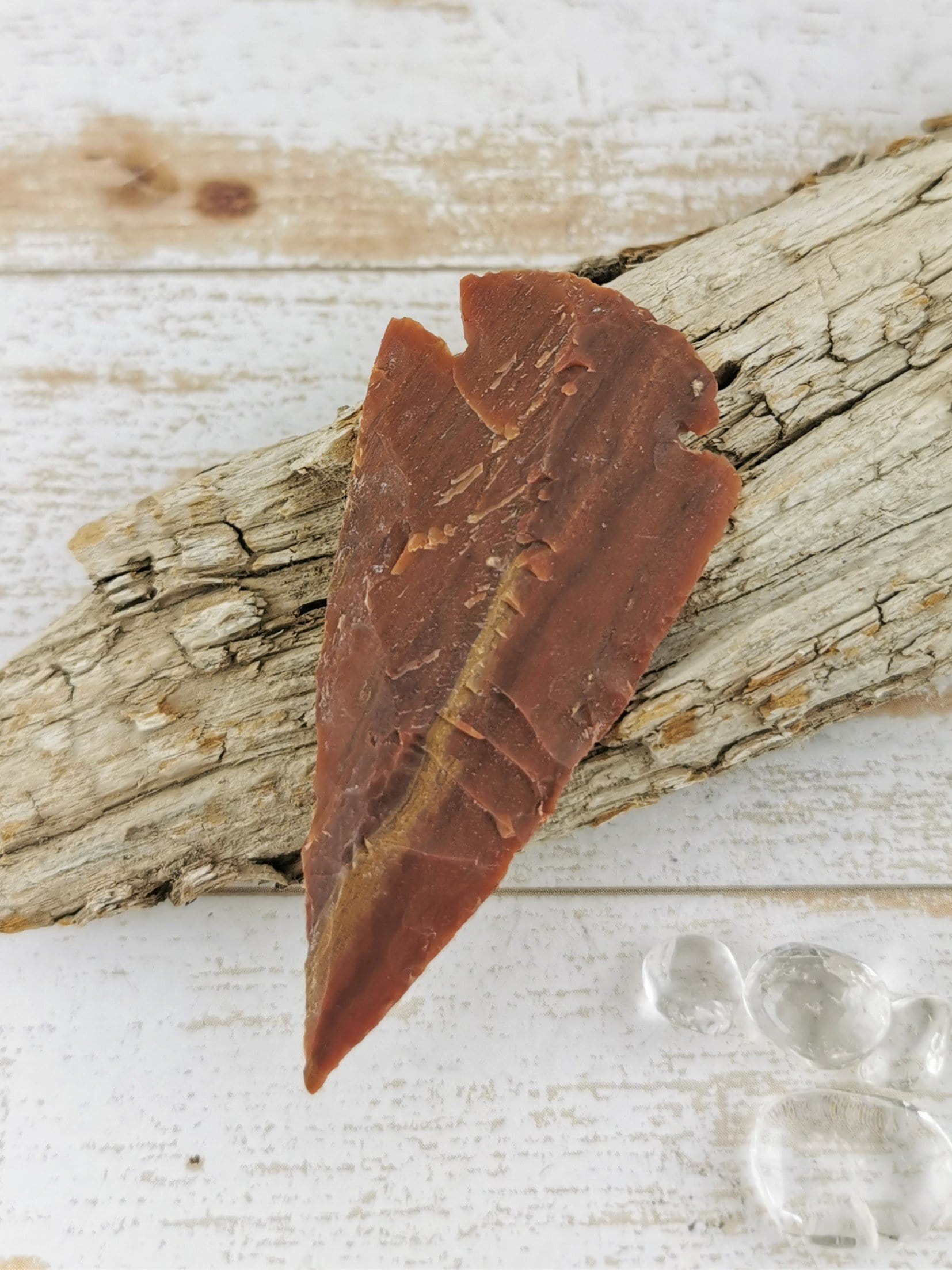 Authentic Hand-Carved Red Jasper Arrowheads for Jewelry Making, Native American Crafts & Spiritual Healing | Perfect for Necklaces, Bracelets & Home Decor