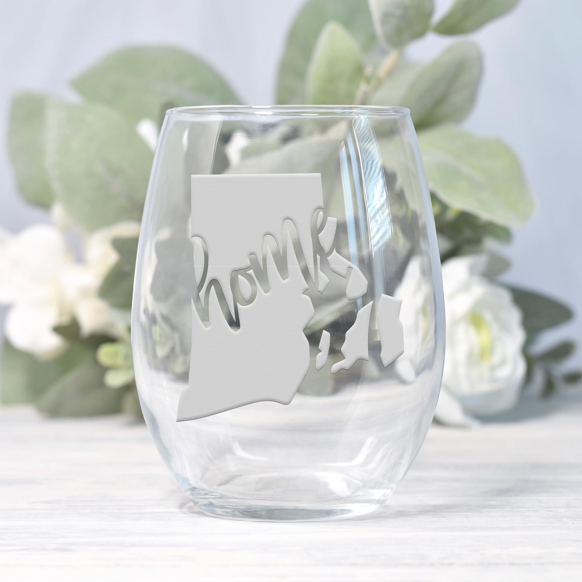 Rhode Island State Stemless Wine Glass - Perfect RI Gift for Wine Lovers, Unique Rhode Island Souvenir & Fan Merchandise | Great for Home Decor, Parties & Local Pride Gifting