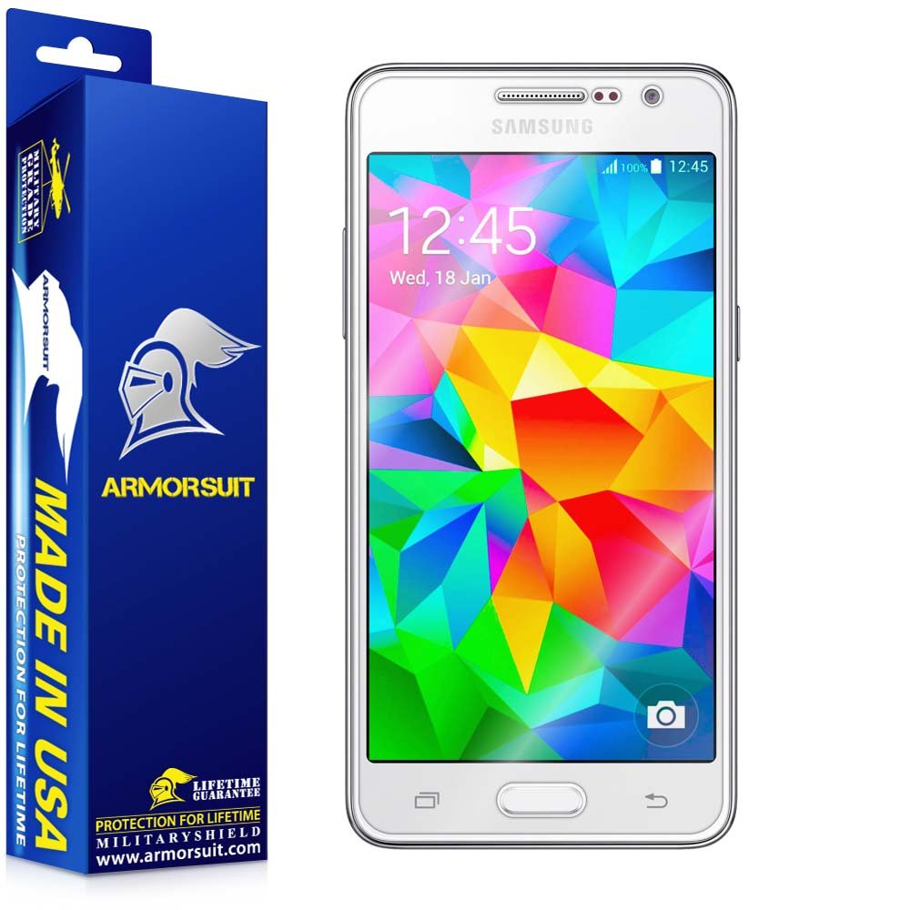 ArmorSuit MilitaryShield Case Friendly Screen Protector for Samsung Galaxy Grand Prime - HD Clear Anti-Bubble Film - Perfect for Work, Travel & Everyday Protection