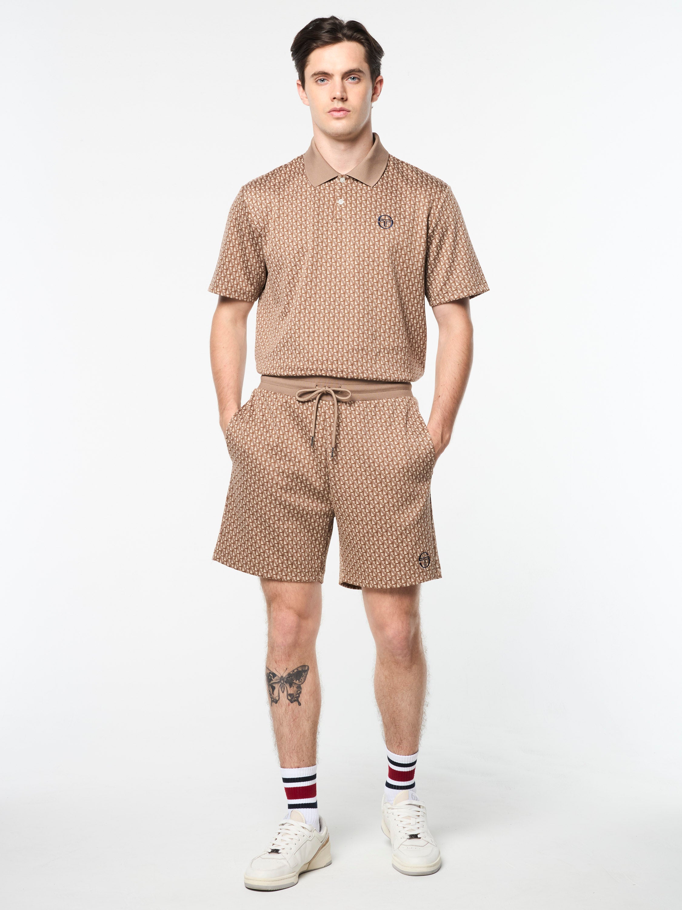 Paolo Knit Shorts for Men - Comfortable Taupe Grey Casual Shorts | Perfect for Summer, Lounge, and Travel
