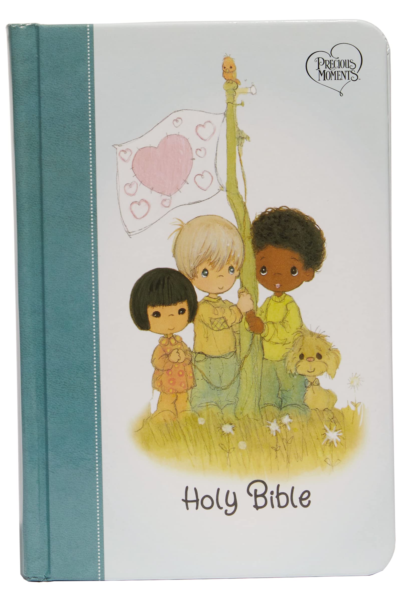 NKJV Precious Moments Small Hands Bible - Hardcover Teal Comfort Print Holy Bible, New King James Version - Perfect for Kids' First Bible, Sunday School Gifts & Christian Family Devotions