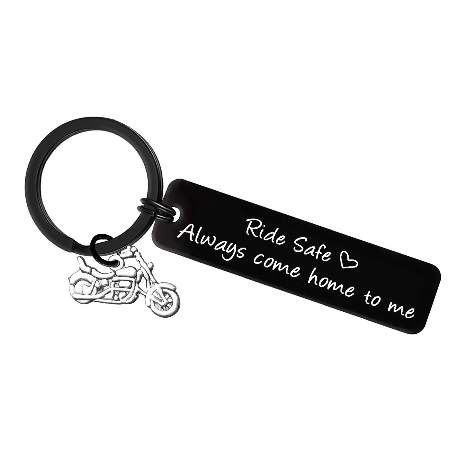 Ride Safe Keychain - Motorcycle Gift for Men, Biker Accessories for Husband, Boyfriend, Dad, Son - Perfect for Father's Day, Valentine's Day, Christmas & Birthday - Thoughtful Present for Safe Riders - Ideal for Motorcycle Enthusiasts & Daily Commuters