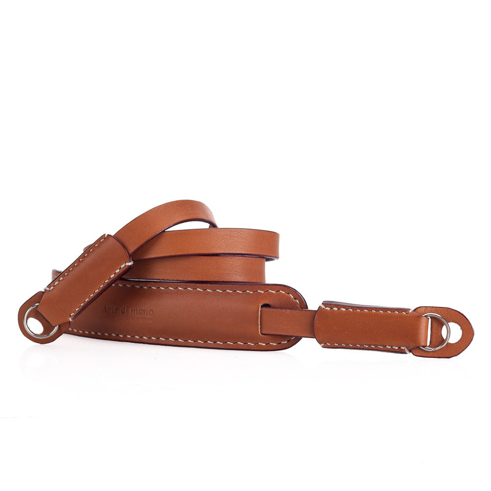 Arte di Mano Classic Leather Neck Strap 95cm - Premium Novonappa Tan Camera Strap for DSLR & Mirrorless Cameras - Perfect for Travel, Street & Studio Photography