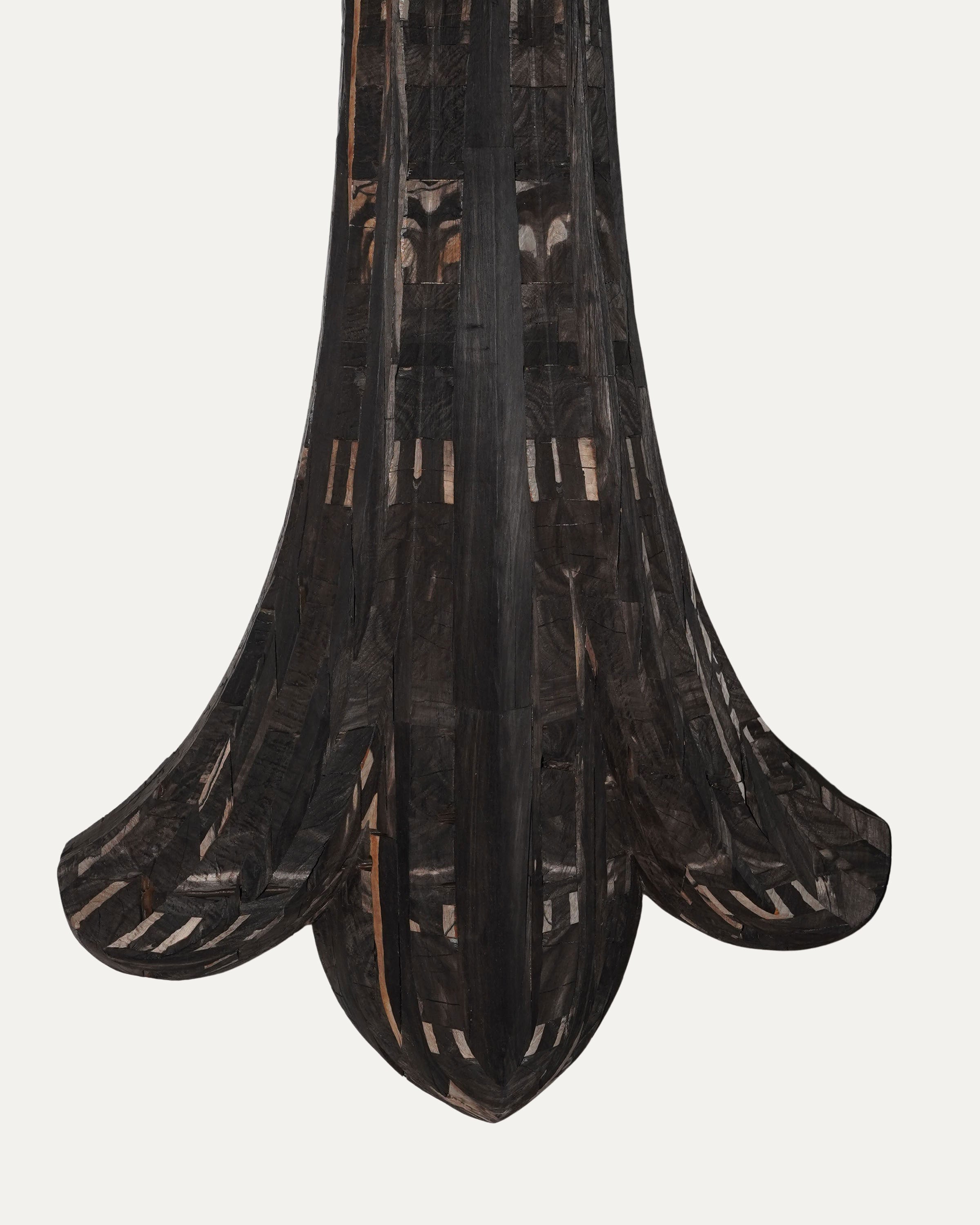 6 Foot Pressed Ebony Wood Cross - Handcrafted Religious Decor for Home, Church & Garden - Perfect for Wall Hanging, Prayer Room & Outdoor Display