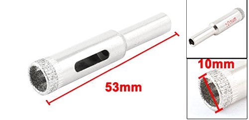 10mm Diamond Tipped Drill Bit Hole Saw - Professional Glass, Tile, Marble, Ceramic & Stone Cutting Tool - Perfect for DIY Projects, Bottle Art & Pottery Making