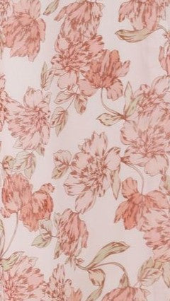 Galilhai Maxi Dress - Flowy Peach Floral Print Summer Dress for Women | Beach Wedding, Vacation & Casual Outfit