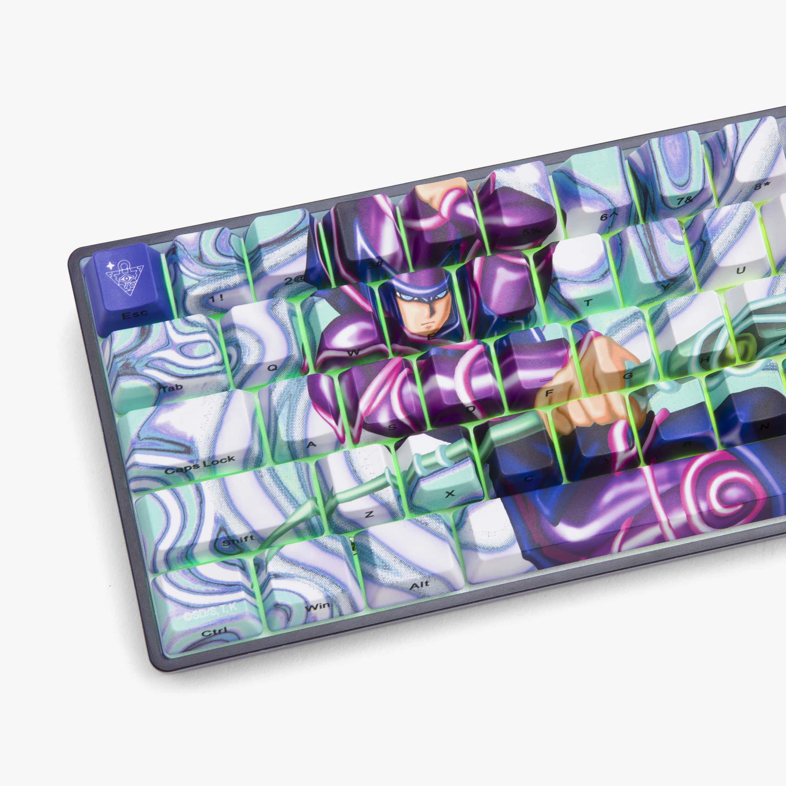 YGO x HG Basecamp 65HE Mechanical Keyboard - Dark Magician Theme - Custom Gaming Keyboard for Typing & Esports - Perfect for Gamers, Programmers & Keyboard Enthusiasts