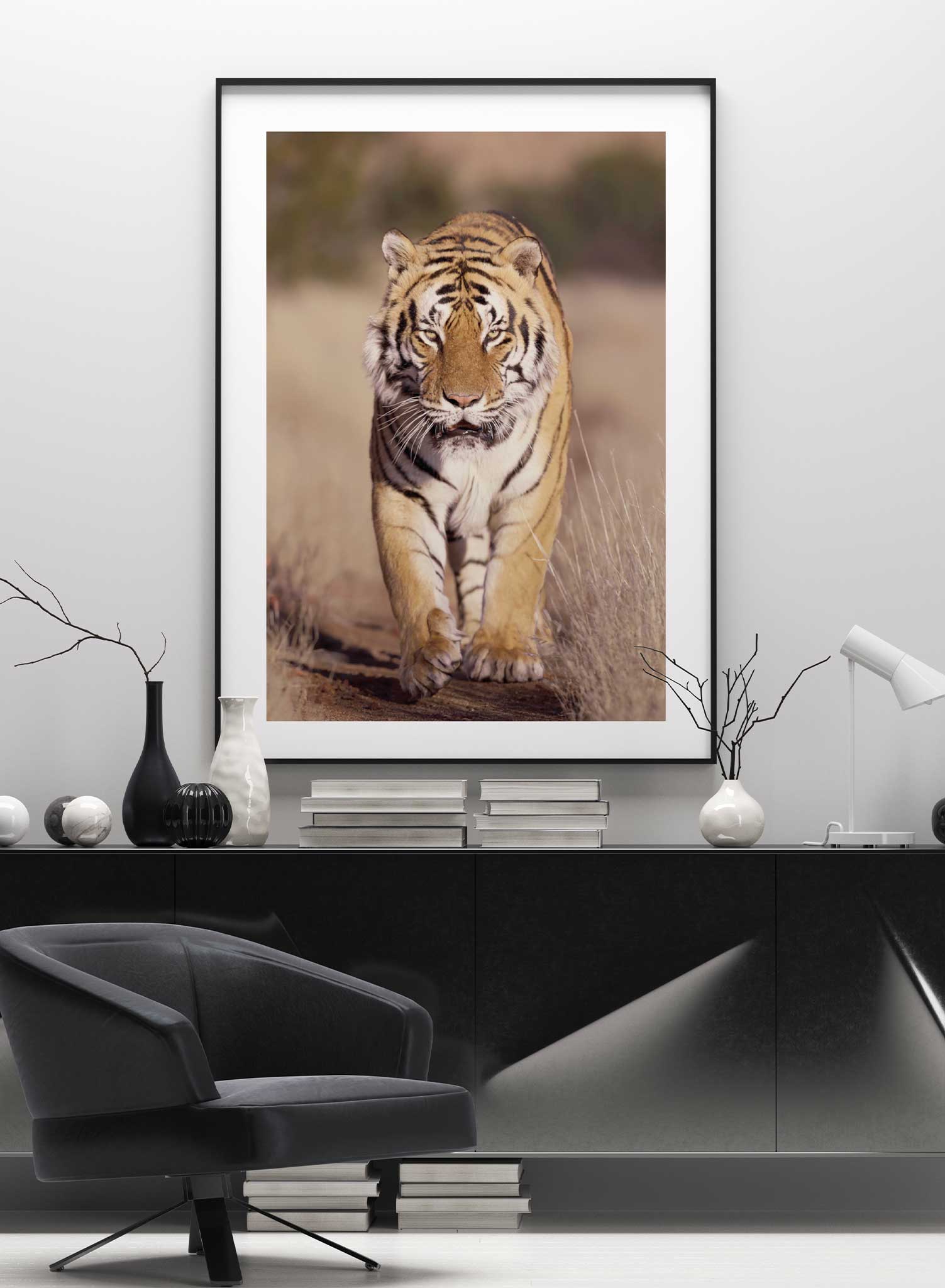 On the Prowl Poster - Wild Animal Wall Art Decor for Home & Office - Perfect for Living Room, Bedroom, or Office Space