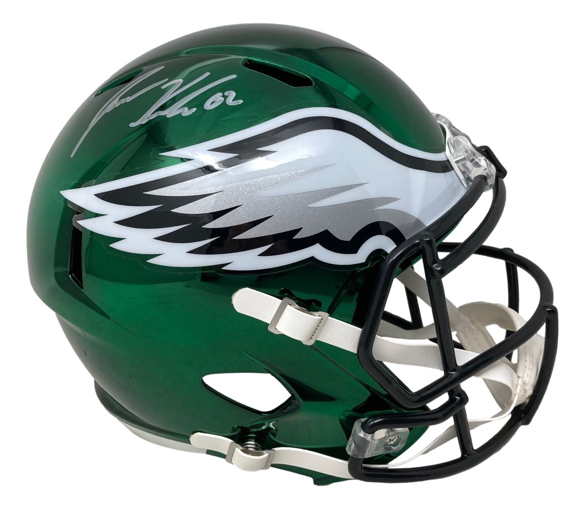 Jason Kelce Autographed Philadelphia Eagles Football Speed Replica Helmet with PSA HOLO Certification - Perfect for Eagles Fans, Sports Memorabilia Collectors & Game Room Decor