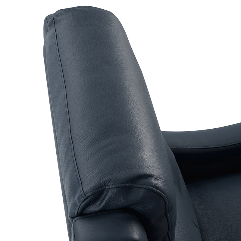 Amelia Genuine Leather Swivel Rocker Recliner Chair - Comfortable Living Room Furniture for Relaxing, Reading & Watching TV