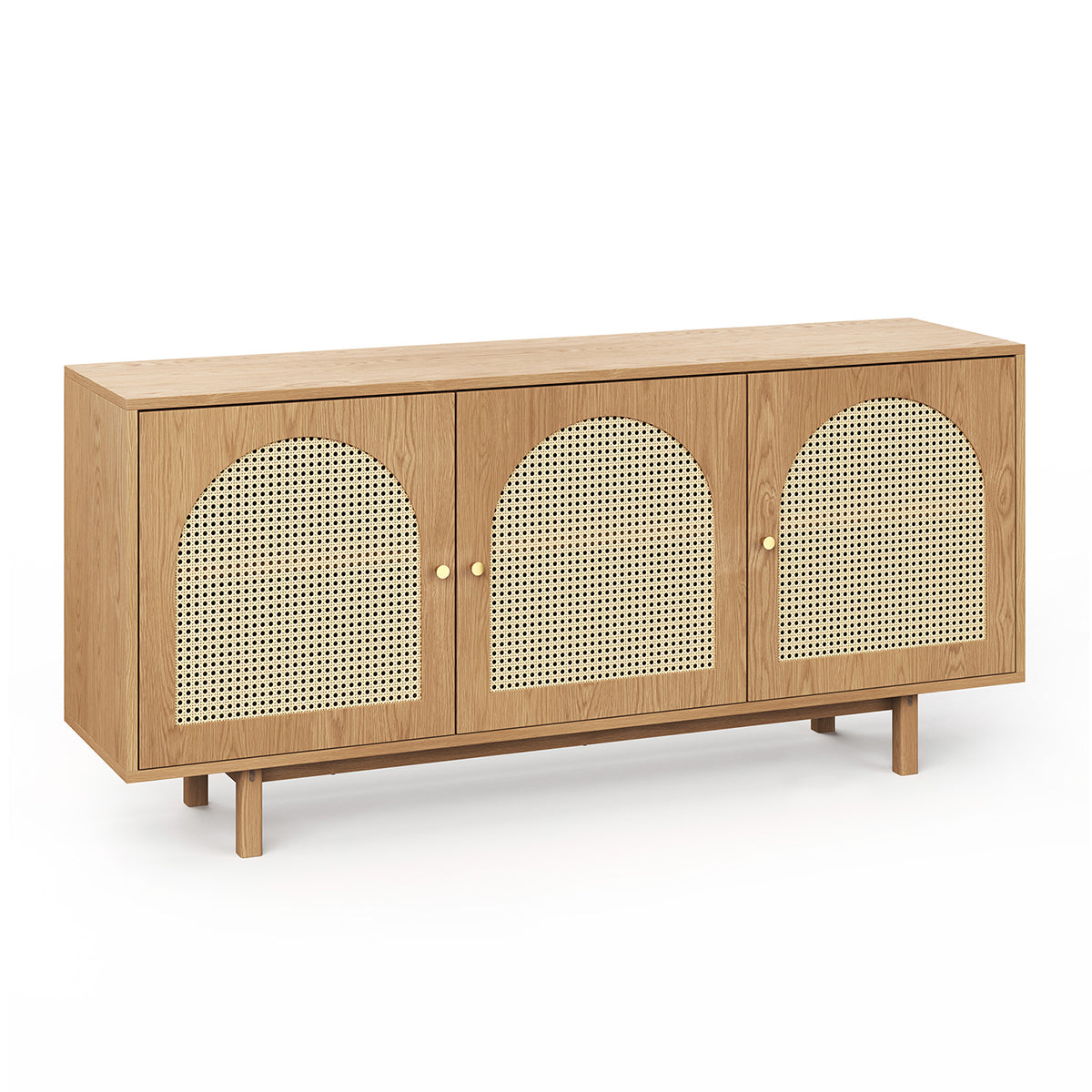 Etta 3 Door Sideboard - Modern Buffet Cabinet with Storage for Dining Room, Living Room & Entryway | Perfect for Home Decor, Display & Organization