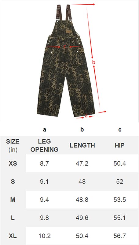 Vintage Leopard Print Denim Overalls for Women - Loose Fit Y2K Baggy Jumpsuit with Pockets | Streetwear Fashion for Casual Outings & Music Festivals