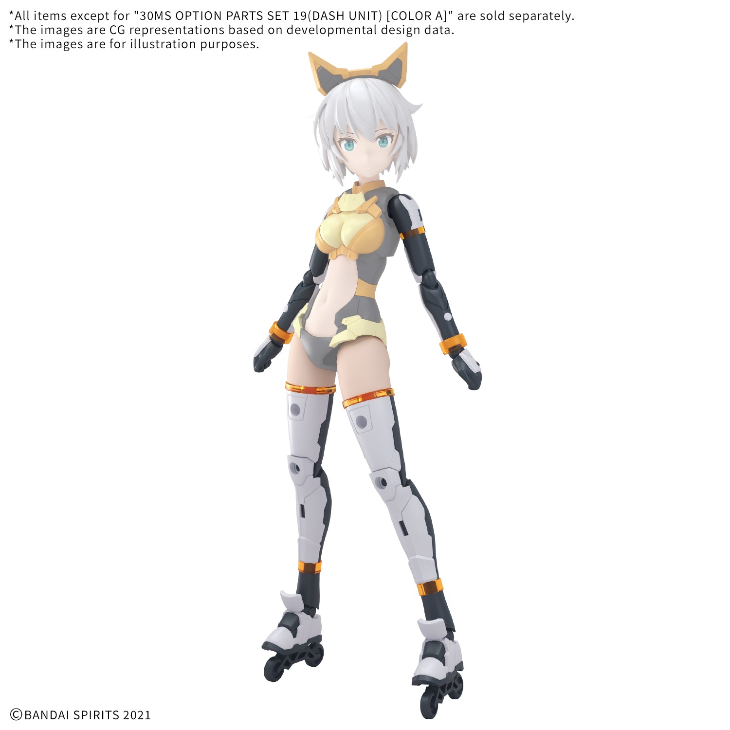 Bandai 30 Minutes Sisters 30MS OP-19 Option Parts Set 19 Dash Unit (Color A) Model Kit for Custom Action Figures - Perfect for Anime Collectors and DIY Model Builders