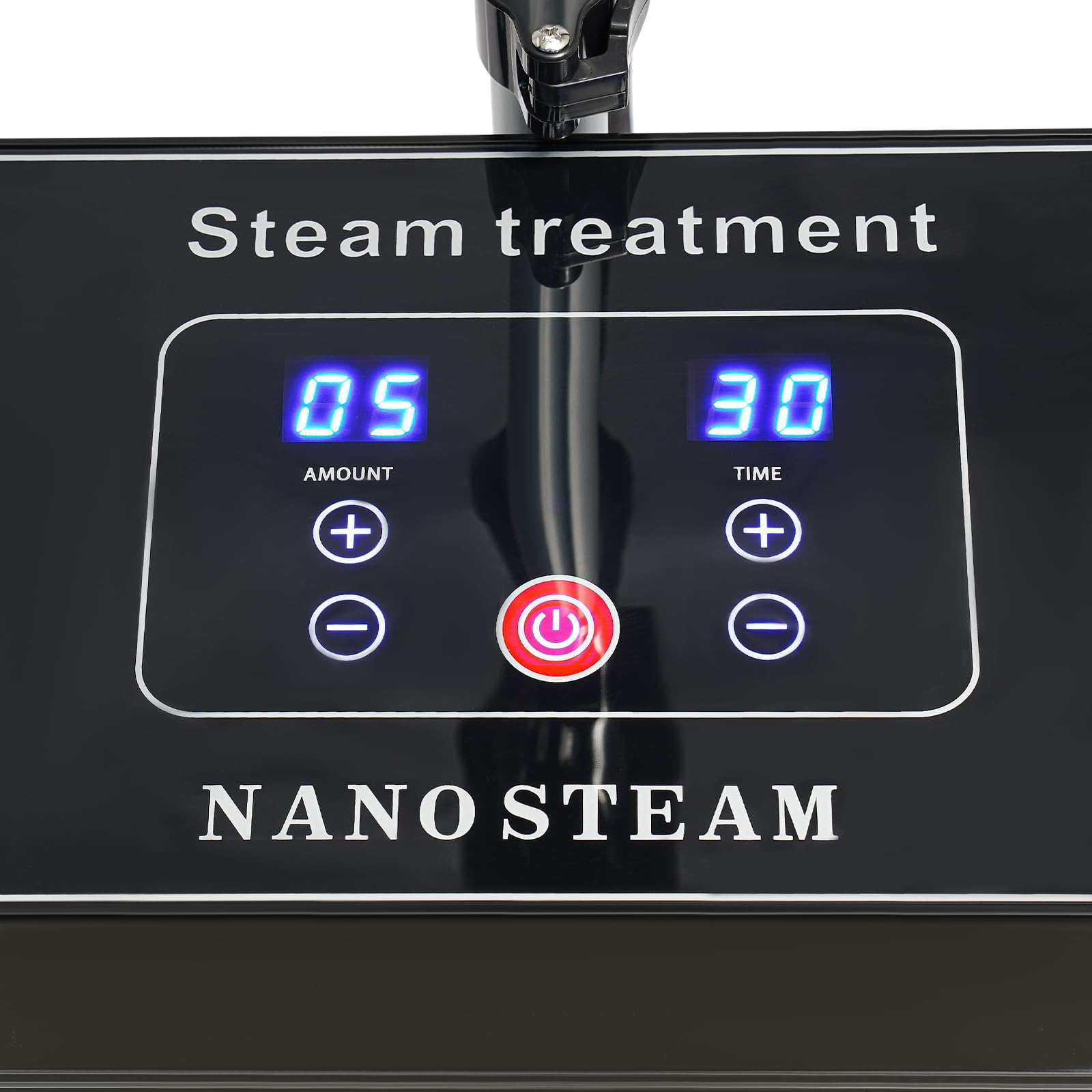 Professional Nano Hair Steamer for Salon & Home Use - 3-in-1 Deep Conditioning Hair Repair System with Digital Touch Panel, Rolling Base & Stand - Perfect for Hair Coloring, SPA Treatments & Damaged Hair Care