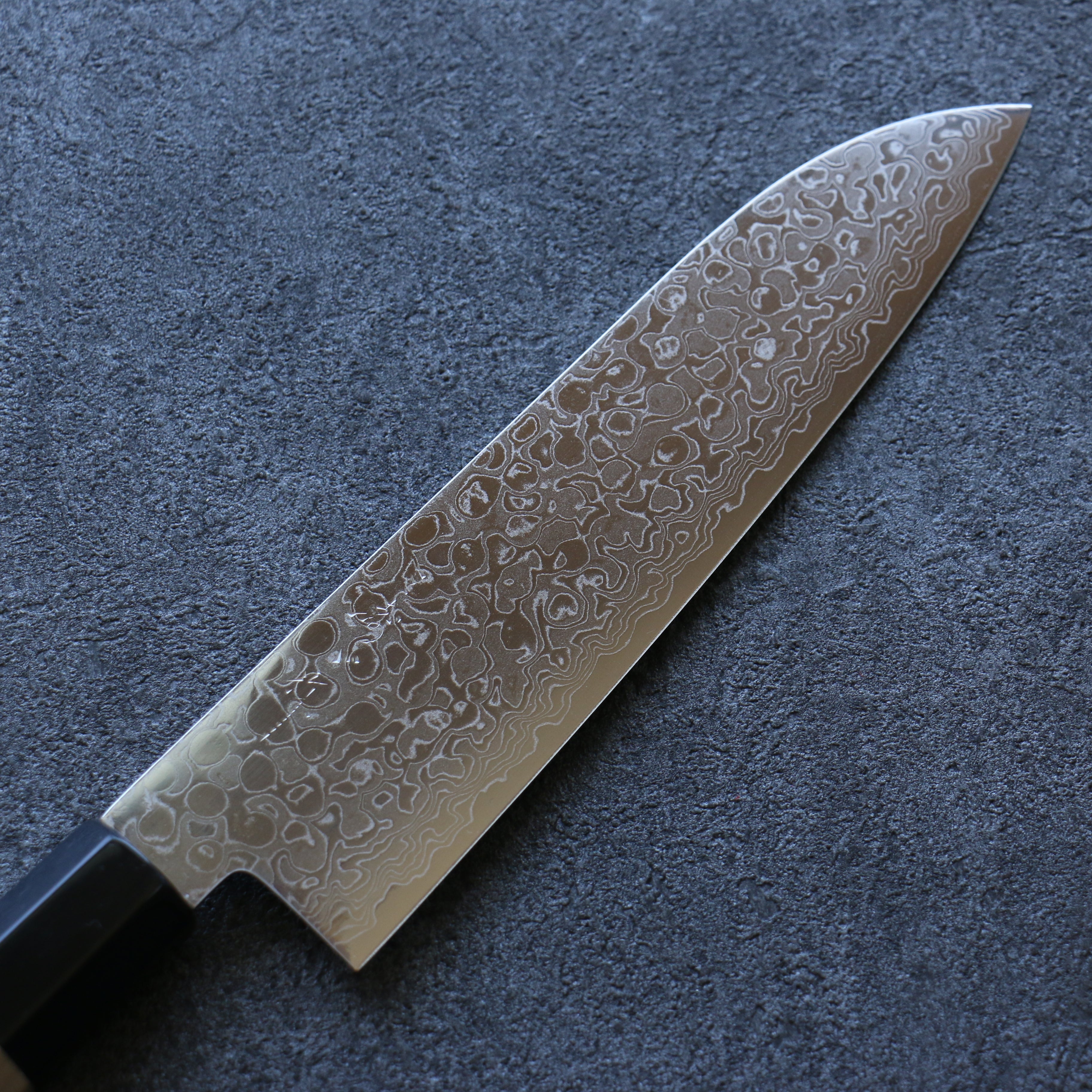 Premium Misuzu AUS10 Damascus Santoku Knife 180mm - Handcrafted Japanese Kitchen Knife with Magnolia Wood Handle - Perfect for Slicing, Dicing & Chopping Vegetables, Meat & Fish