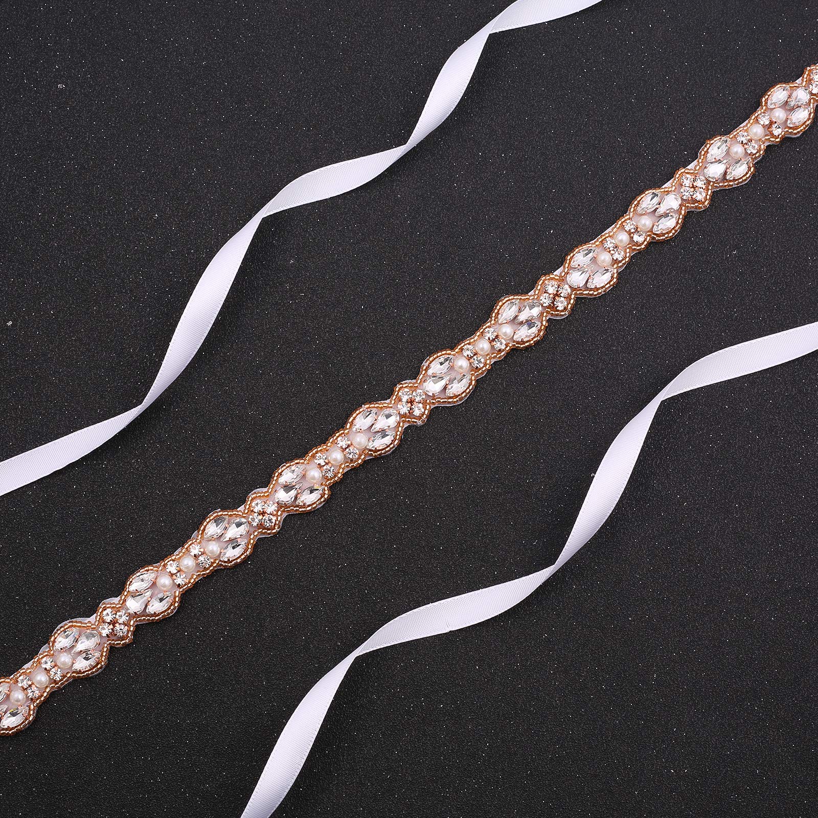 Sparkling Rhinestone Wedding Sash Belt for Women - Crystal Bridal Belt for Prom, Evening Dresses & Gowns - Perfect for Weddings, Parties & Special Occasions