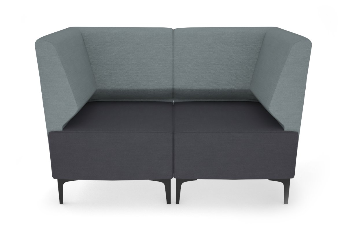 Mondo 2 Seater Corner Lounge Sofa - Modern L-Shaped Sectional Couch for Living Room, Small Space & Apartment - Comfortable Fabric Upholstery with Soft Cushions - Perfect for Relaxing, Entertaining & Movie Nights