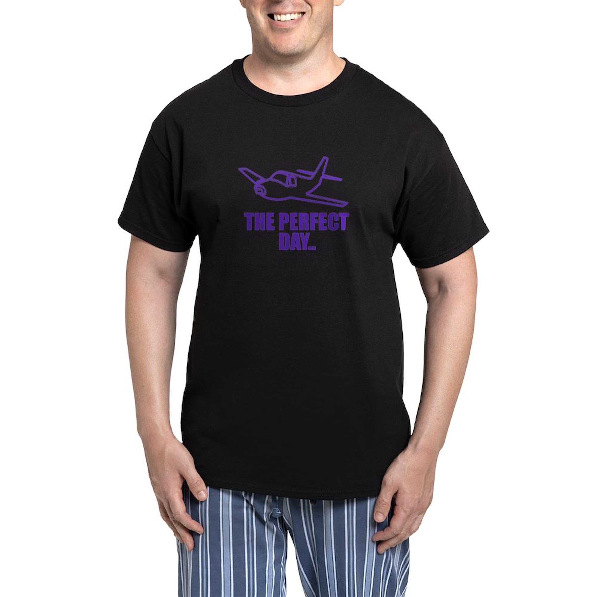 Purple Airplane Pajama Set for Men - Soft & Comfortable Sleepwear PJs - Perfect for Lounging, Travel & Gift Giving