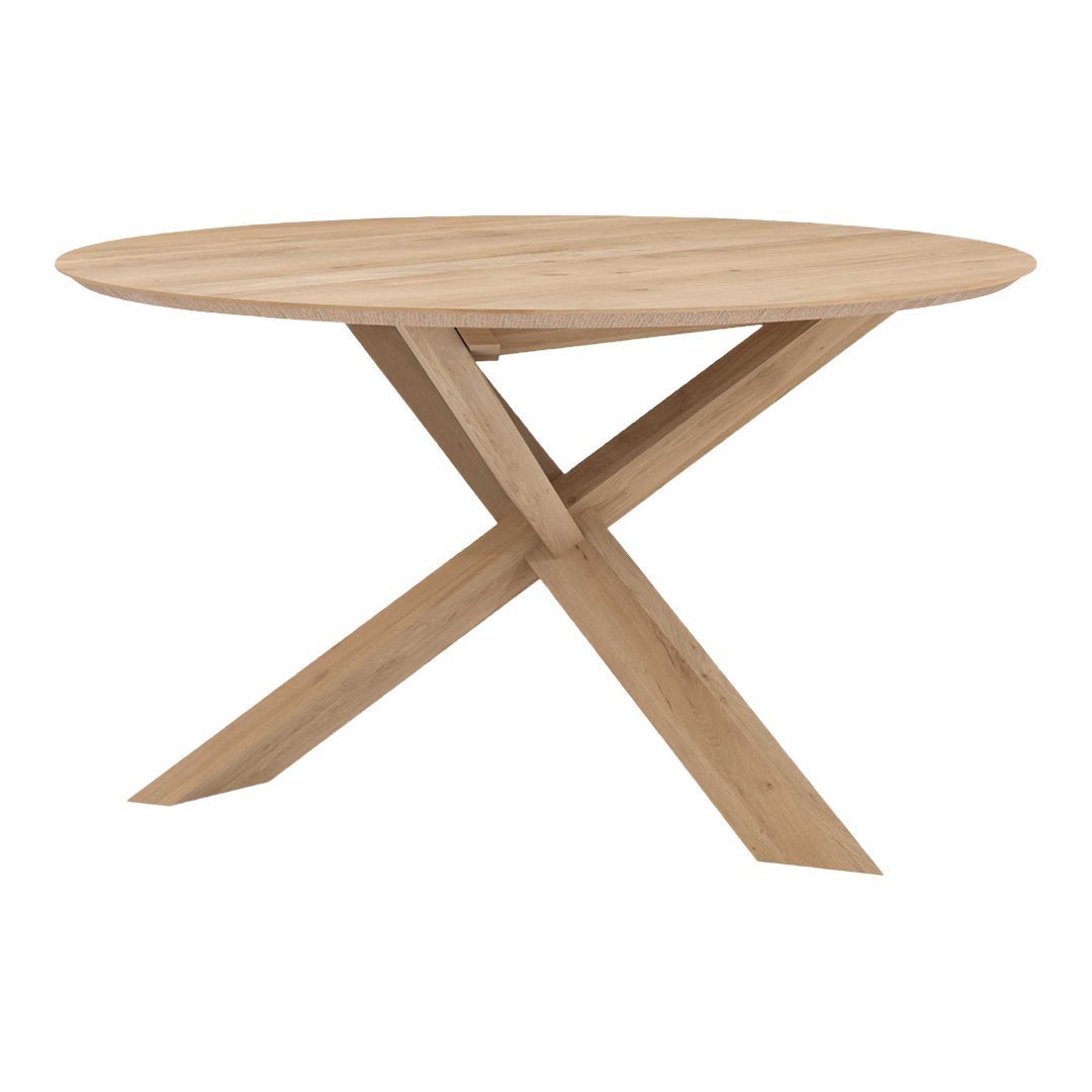 Modern Round Dining Table Set for 4 - Elegant Wooden Kitchen Table for Small Spaces - Perfect for Breakfast Nook, Apartment Dining & Cozy Family Meals