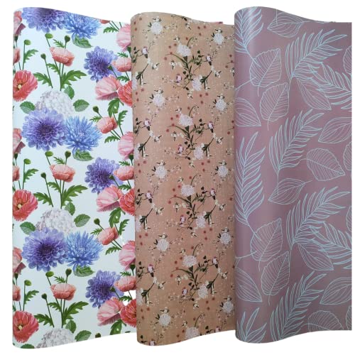 6 x Florals (2 x 3 Each)