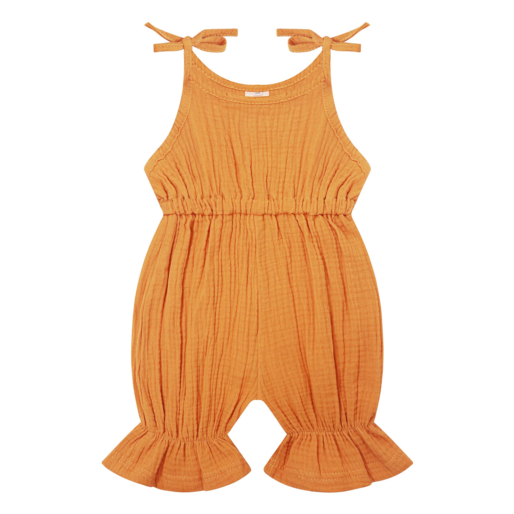 Adorable Summer Baby Girl Romper - Sleeveless Jumpsuit with Adjustable Straps for Newborns & Infants | Perfect for Playtime, Beach Outings & Family Photos