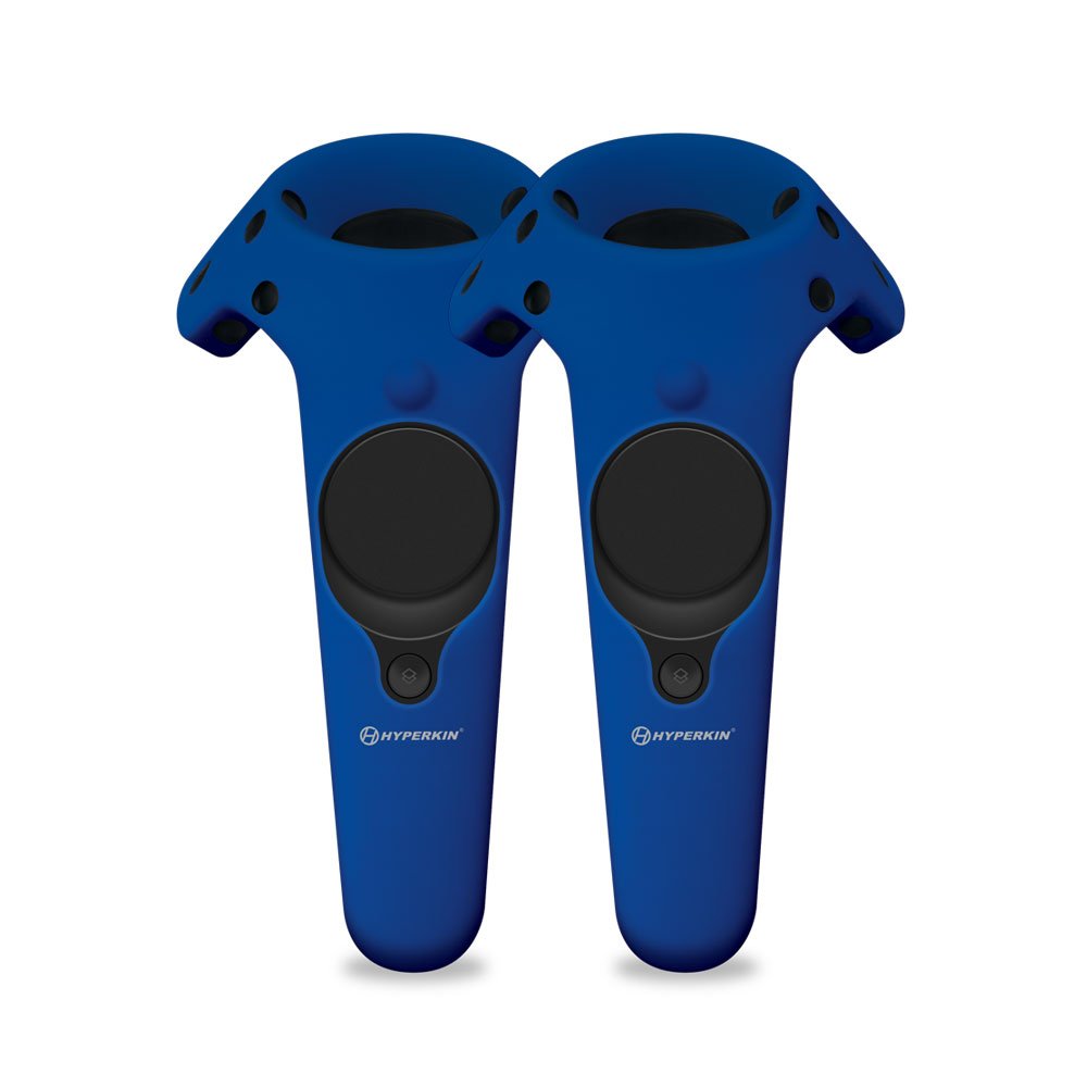 Hyperkin GelShell Silicone Skin Cover for HTC Vive Pro & HTC Vive Controllers - Blue (2-Pack) | Protective Grip for VR Gaming, Exercise & Virtual Reality Experiences