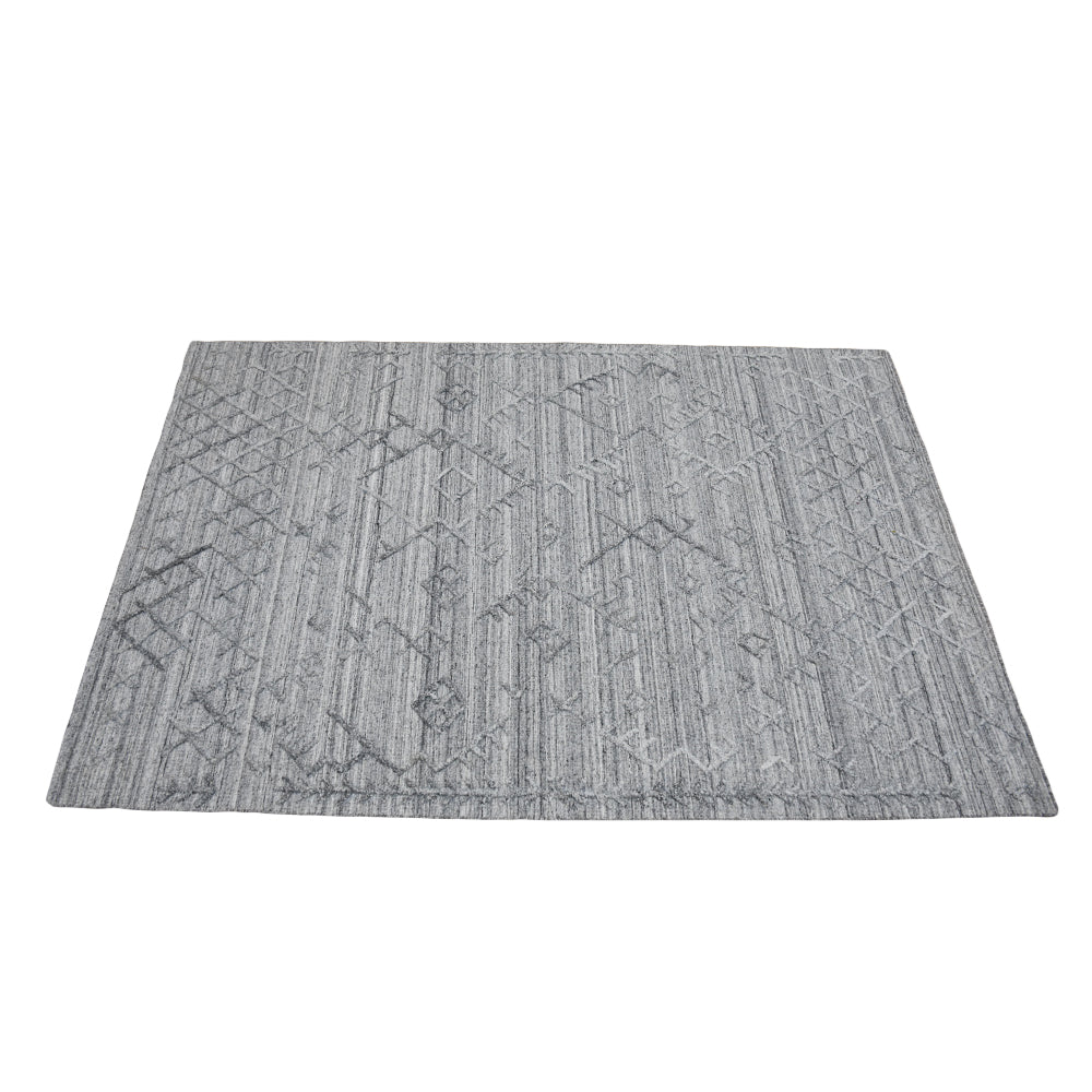 Handwoven Quilted Area Rug - Soft Bohemian Style Decorative Carpet for Living Room, Bedroom, and Nursery