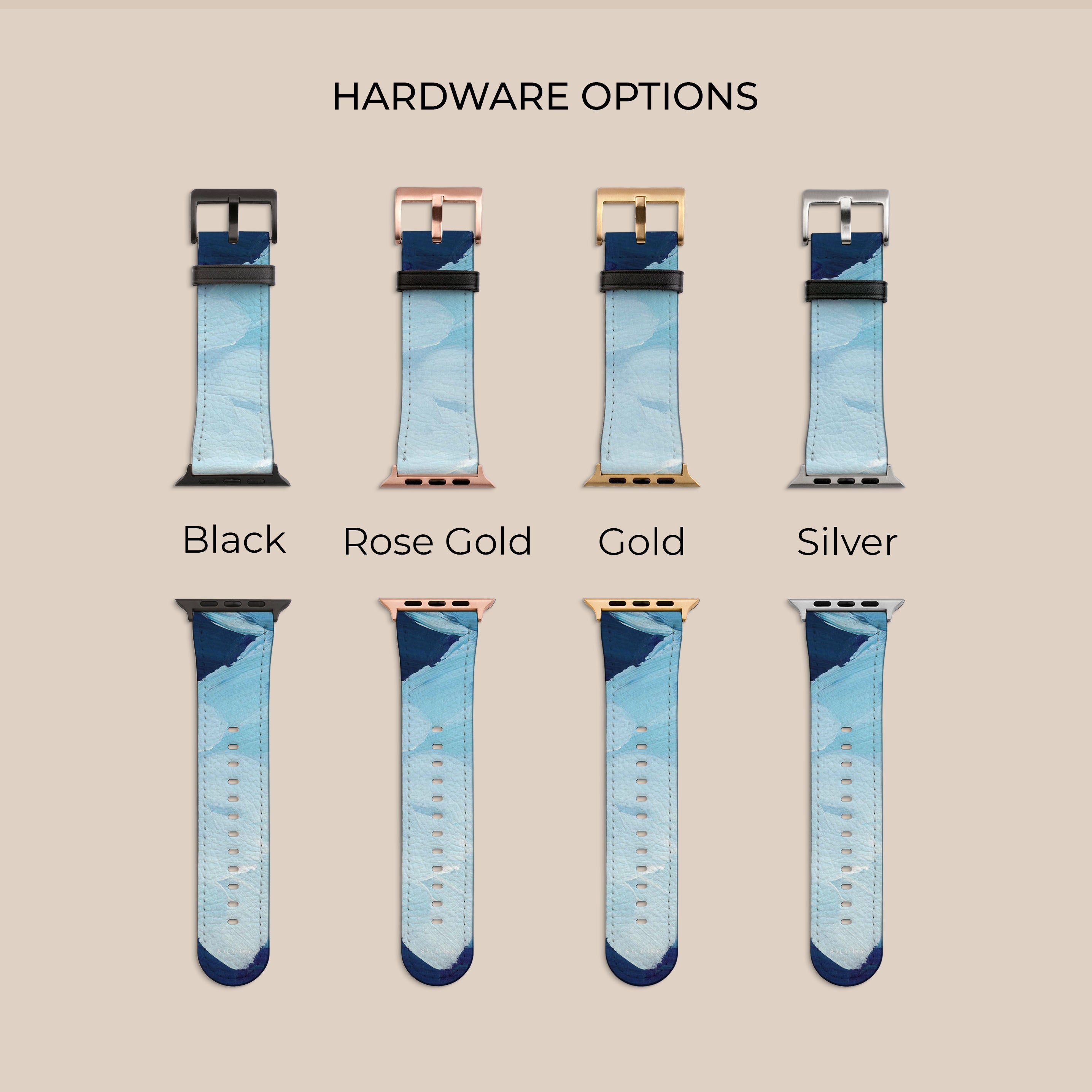 Premium Ocean Blue Paint Apple Watch Band - Soft Silicone Replacement Strap for Apple Watch Series 9/8/7/6/SE/5/4/3/2/1 - Perfect for Swimming, Running & Everyday Wear