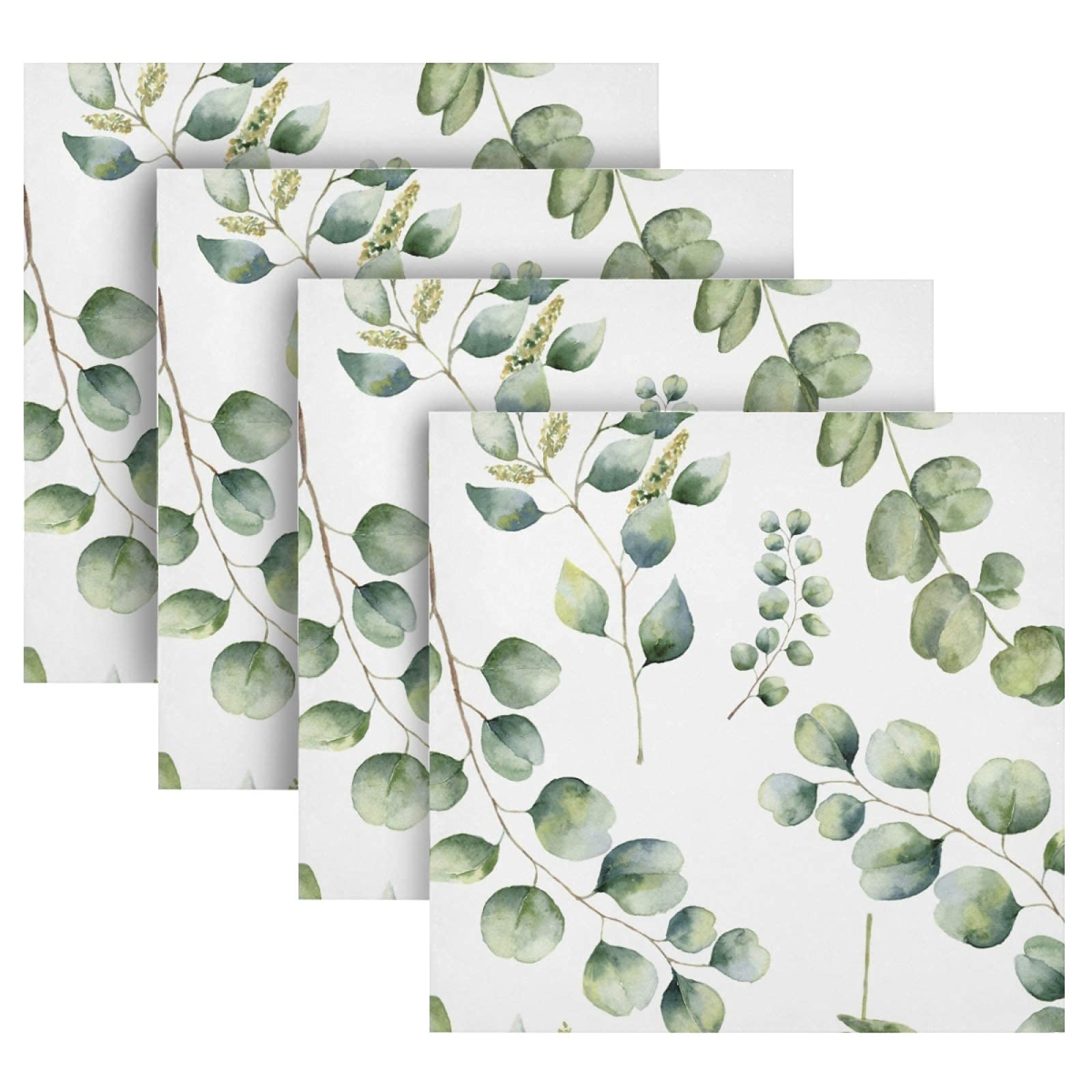 Eco-Friendly Sage Green Cloth Napkins Set of 6 - 20