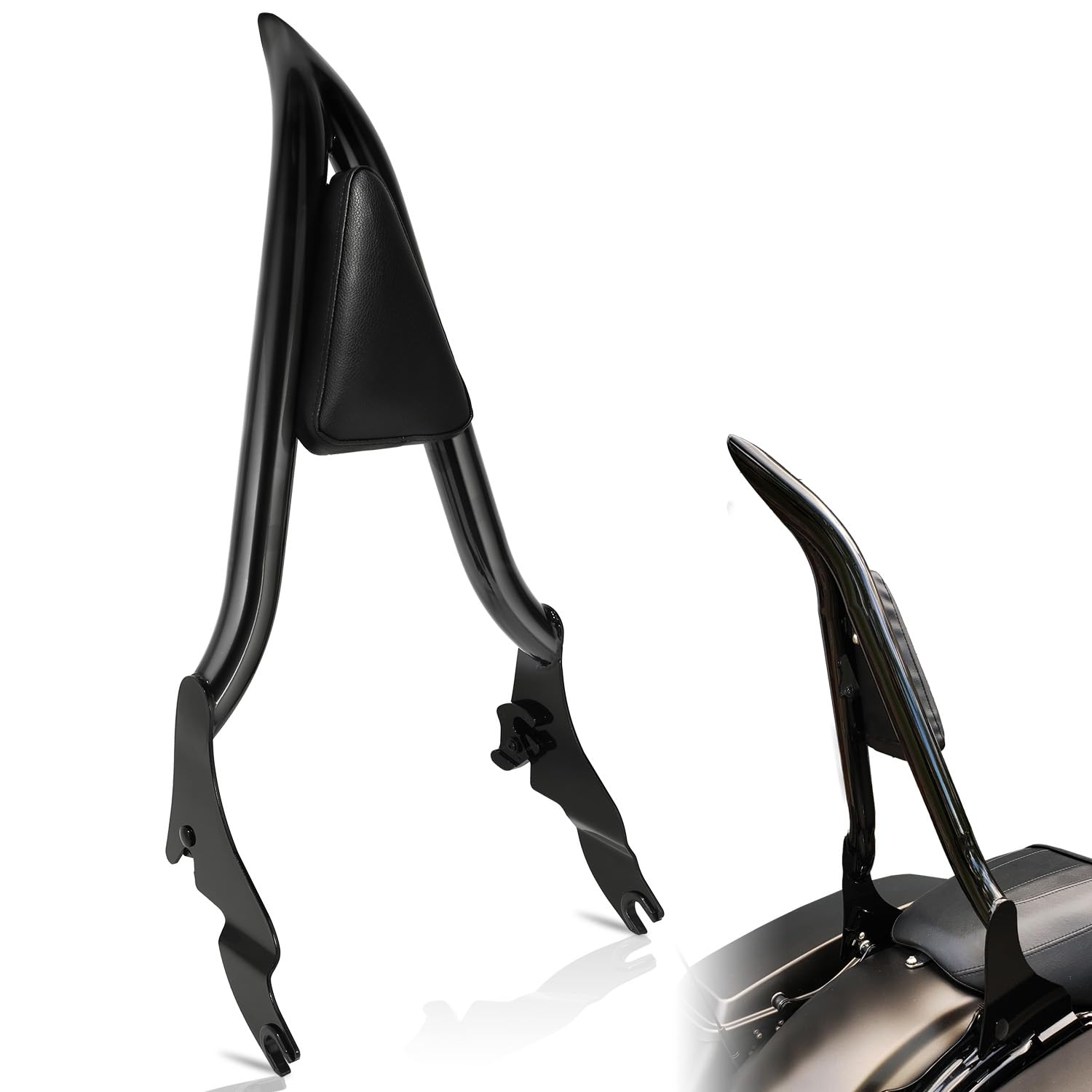 Harley Davidson Sissy Bar Backrest 2009-2025 - Quick Release Rear Passenger Seat Support for Touring, Street Glide, Road Glide, Road King, Ultra Limited & Electra Glide Models - Perfect for Long Rides & Passenger Comfort