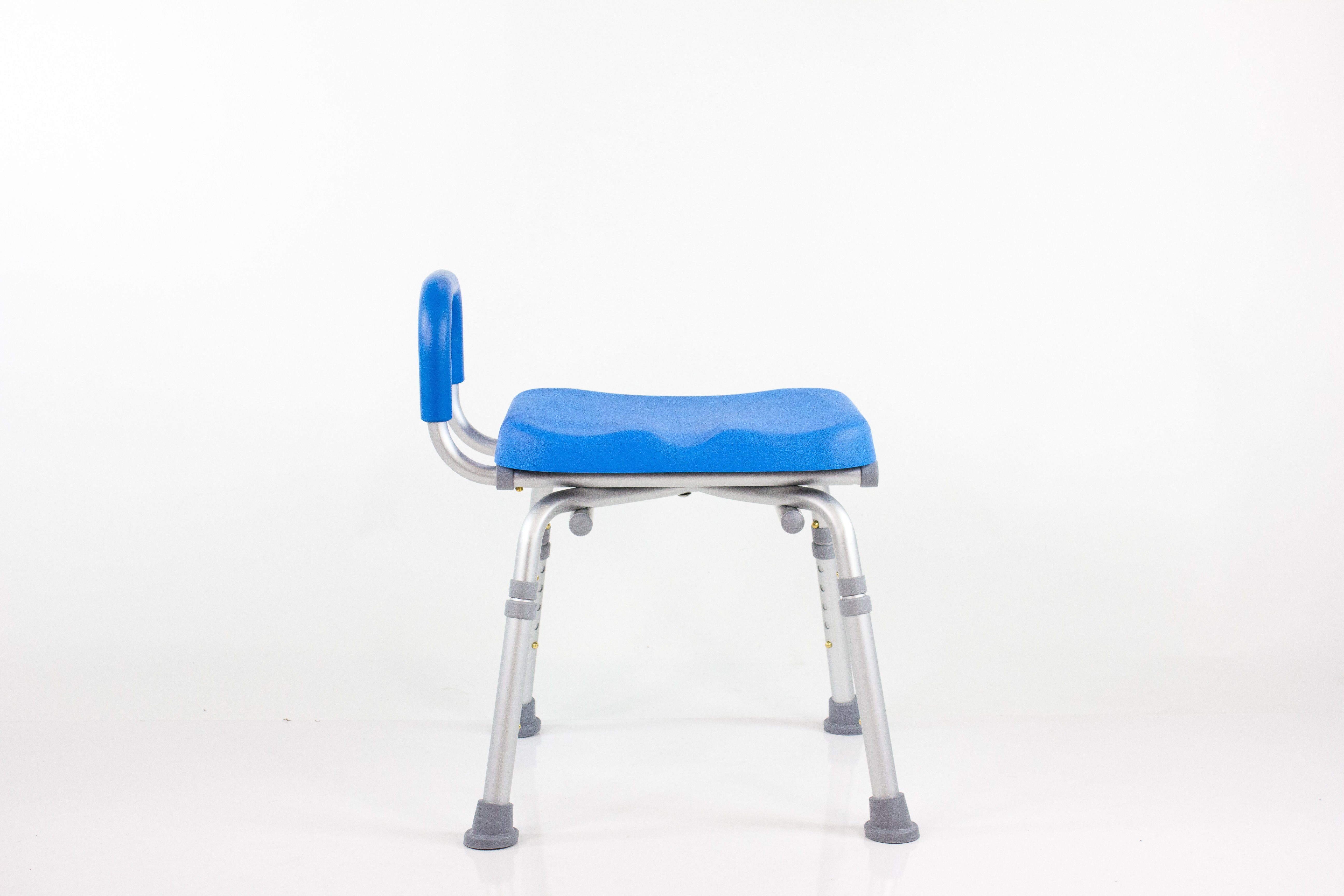 ComfortAble™ Deluxe Padded Bath Shower Chair with Armrests - Non-Slip & Adjustable Height for Elderly & Disabled Safety in Bathroom