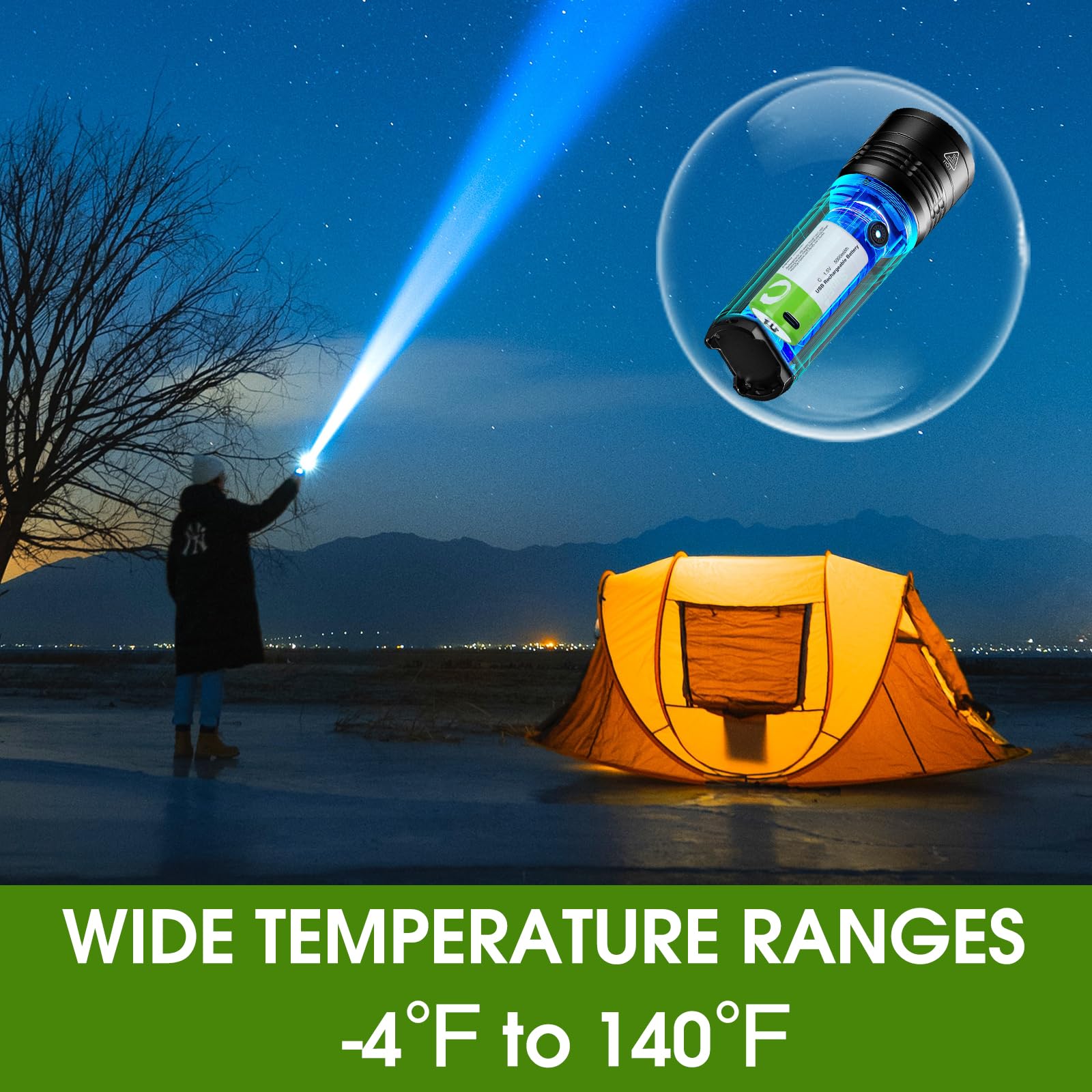 8 Pack Rechargeable C Batteries with Charger - 1.5V LR14 Lithium C Cell Batteries 5000mWh - Long Lasting Power for Flashlights, Toys, Radios, Remote Controls & Emergency Kits - Perfect for Camping, Home Use and Power Outages