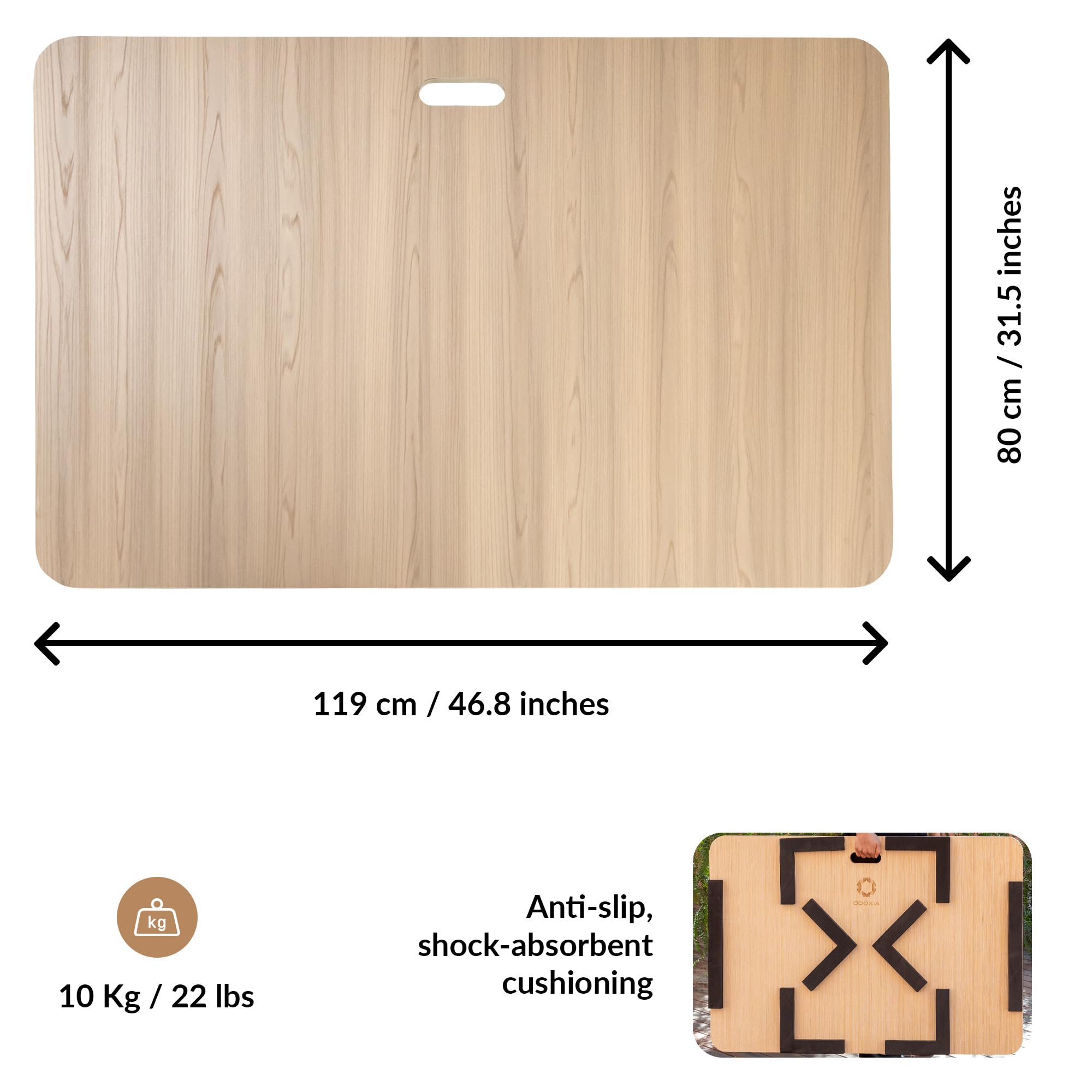 ODOXIA Portable Tap Board for Tap Dancing - Cushioned Practice Dance Floor Mat for Home, Studio, Gym & Outdoor Use | Tap Dance Floor for Any Surface | Professional & Beginner Tap Dance Training