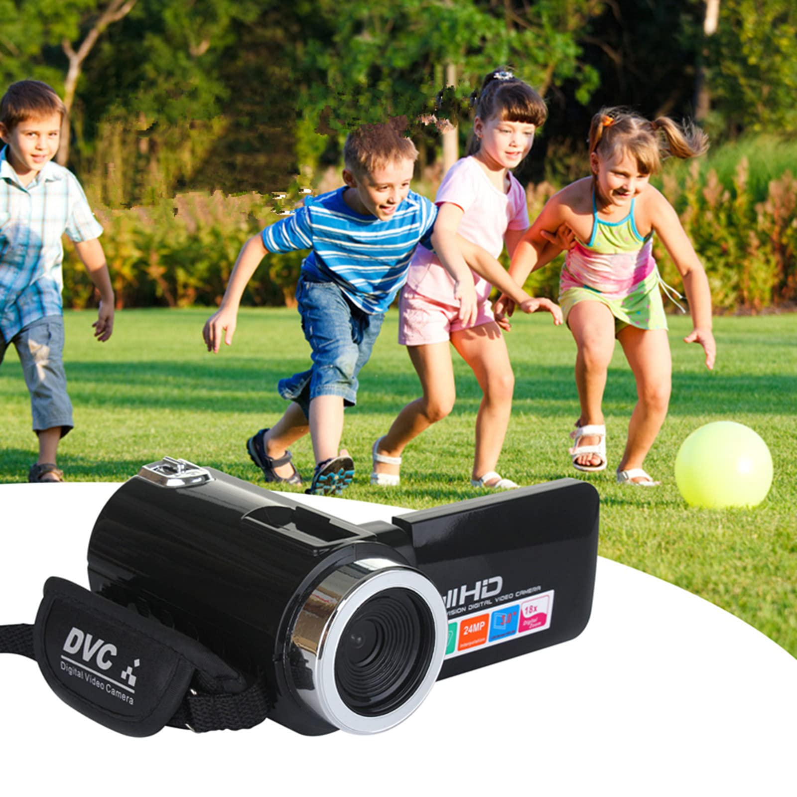 24MP Digital Camera for Vlogging - Portable Handheld Action Camera with Compact Design for Kids, Teens & Beginners - Perfect for Travel, Sports & Outdoor Adventures