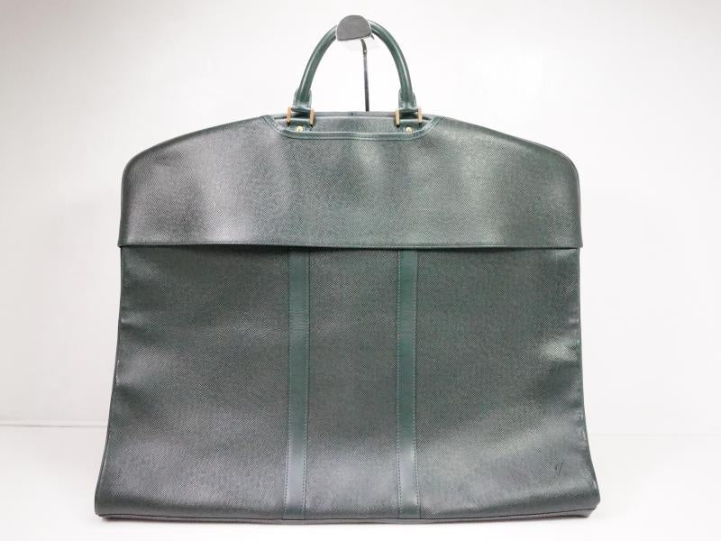 Authentic Pre-Owned Louis Vuitton Taiga Epicea Green Garment Cover Bag M30134 - Luxury Travel & Storage Solution for Designer Clothes & Accessories