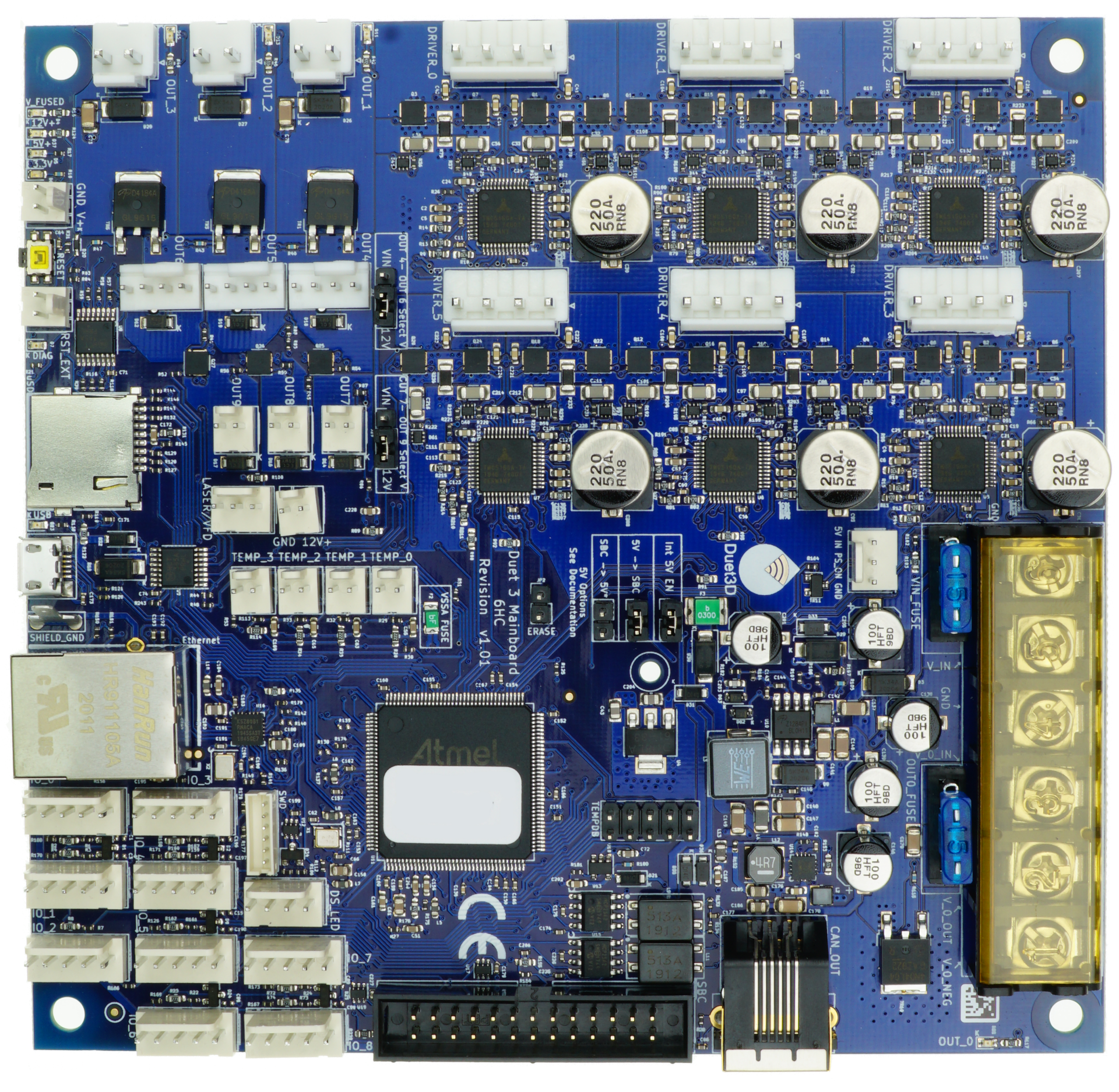 Duet 3 Mainboard 6HC - High Performance 3D Printer Control Board for RepRap, CNC & Robotics | Perfect for DIY Projects & Professional Use