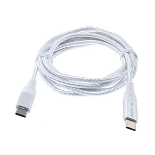 Fast Charging USB Type-C to Type-C Cable 10ft - Compatible with Samsung Galaxy Note 10 Plus | Durable Braided Nylon | High-Speed Data Sync & Power Delivery | Perfect for Home, Office & Car Charging