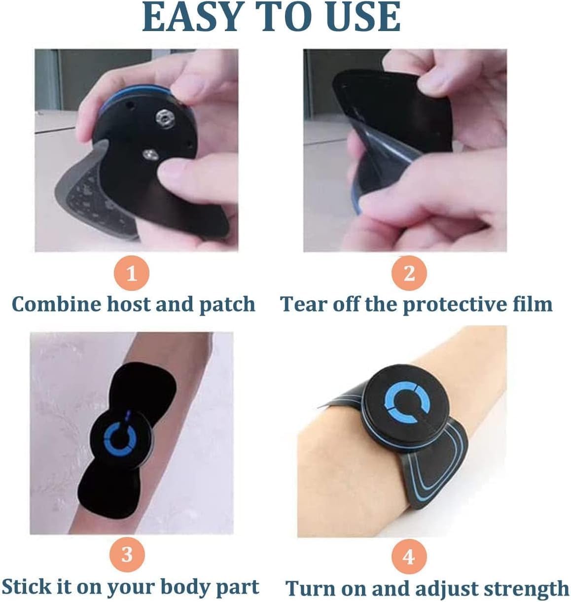 Mediess Total Body Massager - Portable Deep Tissue Massage Gun for Back, Neck, Shoulder & Leg Pain Relief - Handheld Percussion Massager for Athletes, Office Workers & Home Use - Mini Whole Body Relaxation Device