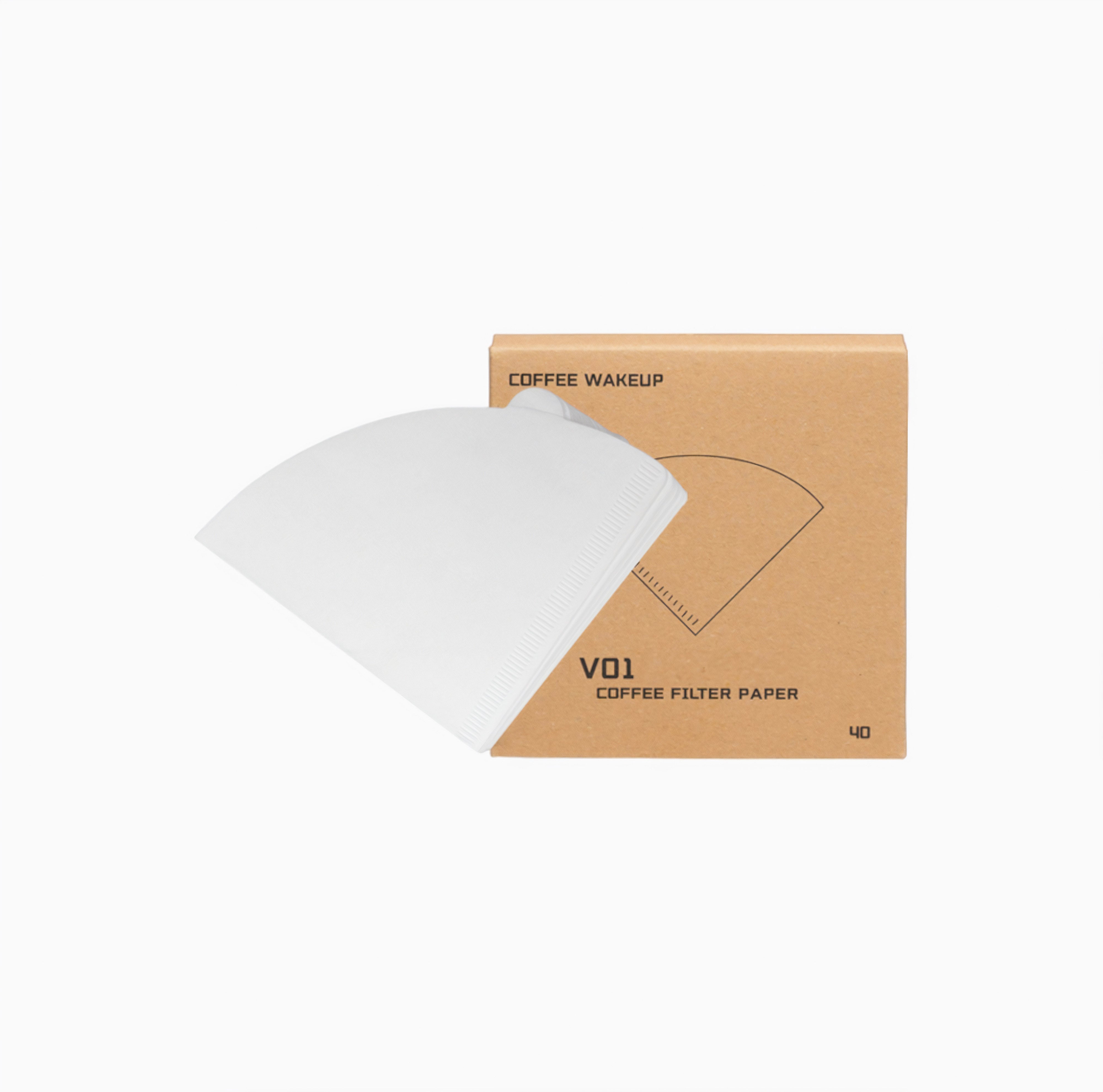Premium Japanese V60 Hanging Ear Drip Coffee Filter Papers - 100 Count, Unbleached Natural for Pour Over Brewing - Perfect for Home Baristas & Coffee Enthusiasts