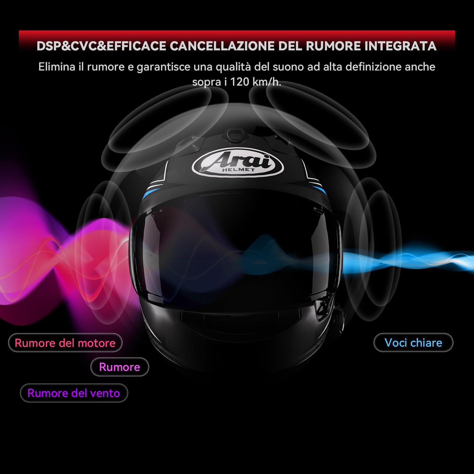 X1 Motorcycle Bluetooth Helmet Headset V5.3 with Voice Assistant - 40mm HD Speakers, IP67 Waterproof, 60-Hour Playtime - Perfect for Motorcycle Riding, Skiing & Solo Adventures