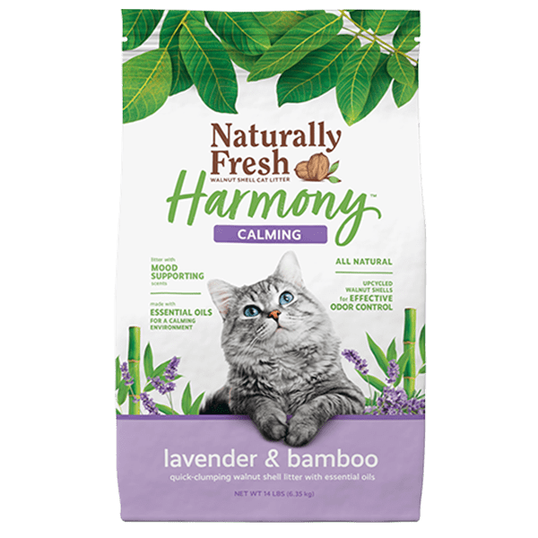 Naturally Fresh Harmony Calming Lavender & Bamboo Cat Litter - Odor Control Clumping Cat Litter for Multi-Cat Homes, Ideal for Stress Relief and Indoor Cat Comfort