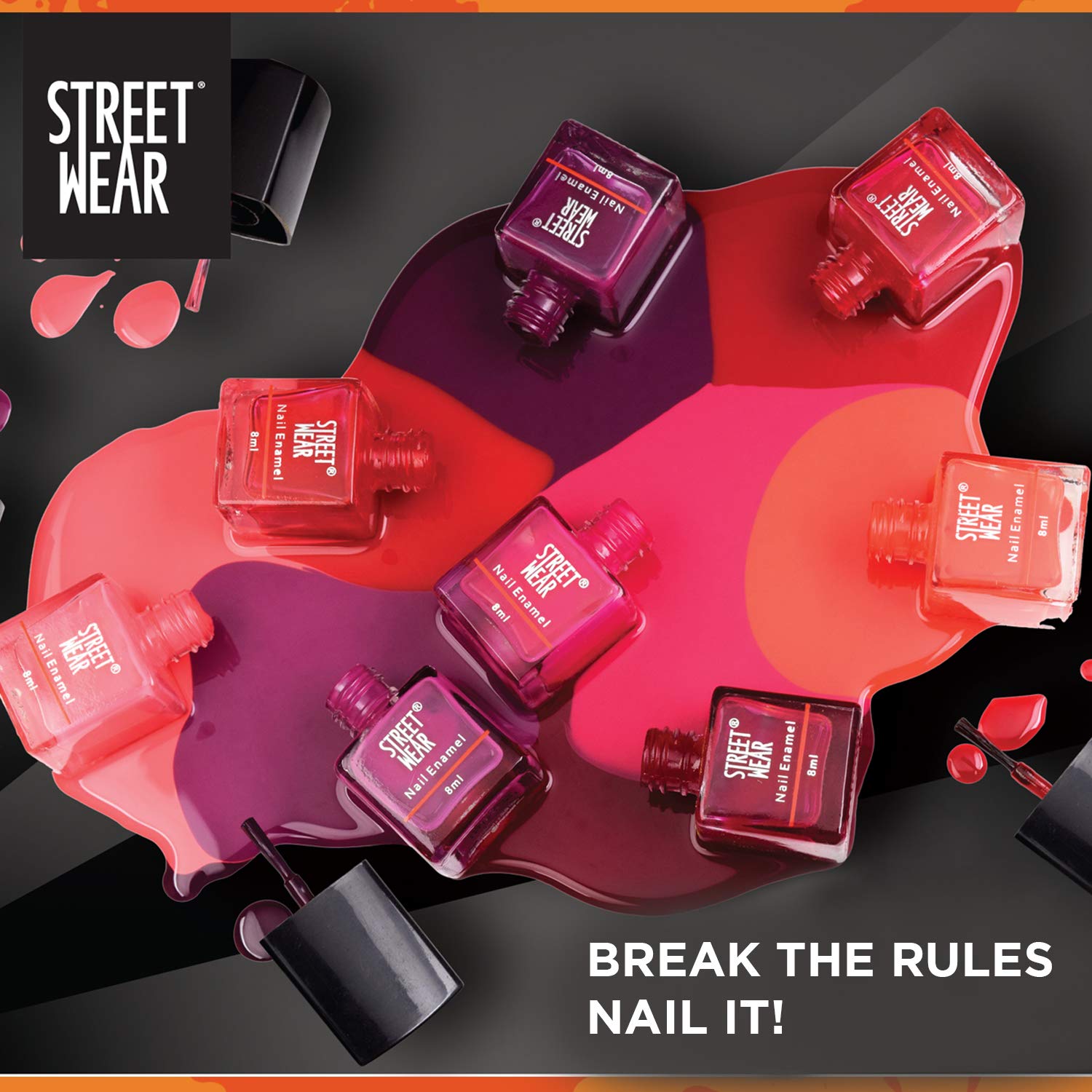 Trendy Streetwear Nail Polish - Hot Brownie Shade (8ml) | Long-Lasting Vegan Nail Enamel for Urban Fashion & Night Out Looks