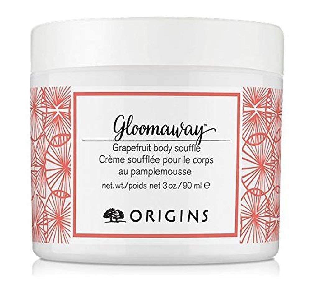 Origins Gloomaway Grapefruit Body Souffle Moisturizing Cream - 3 oz | Citrus-Scented Body Lotion for Dry Skin | Perfect for Spa Day, Self-Care & Relaxation at Home