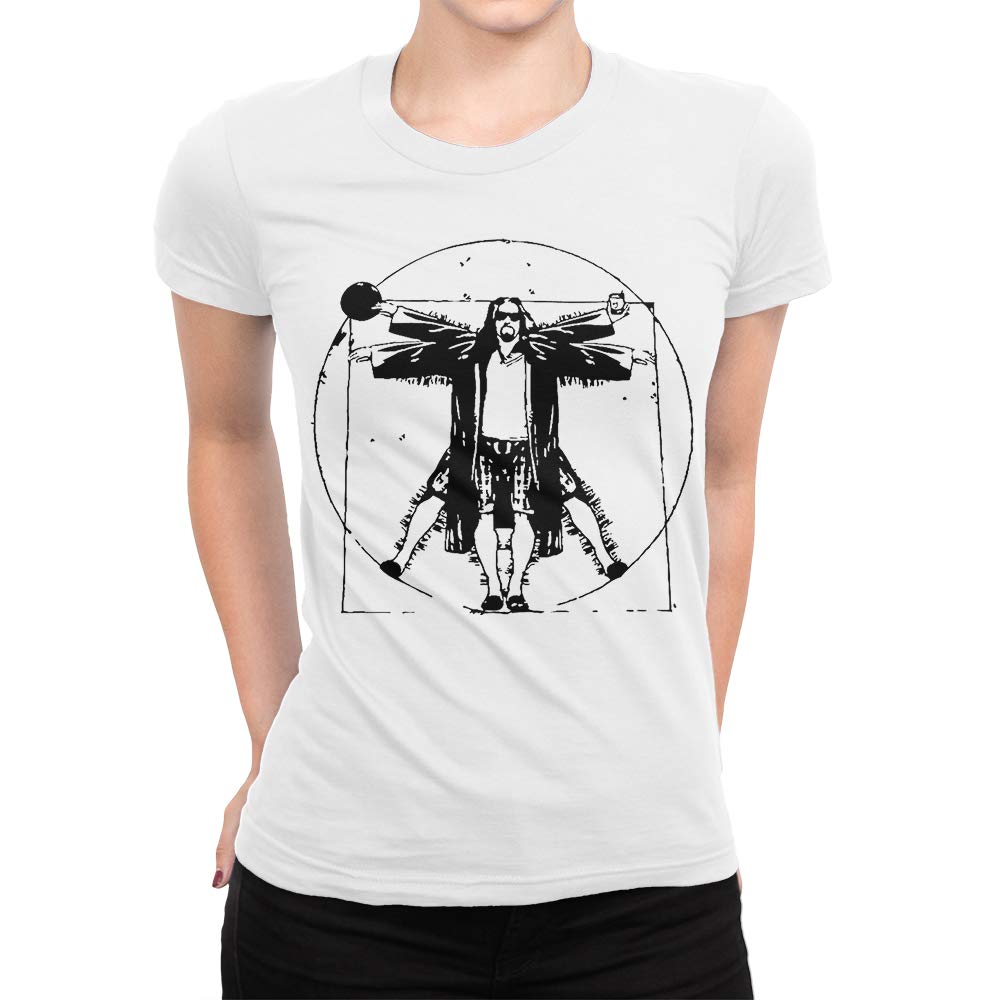 The Big Lebowski Movie T-Shirt | Vintage Vitruvian Man Graphic Tee | Casual Wear for Fans & Art Lovers