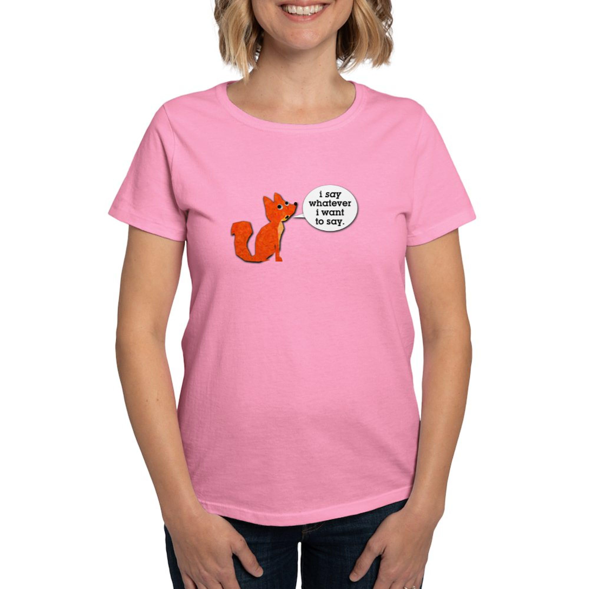 Funny 'What Does The Fox Say?' Women's Cotton Dark T-Shirt | Vintage Fox Design Tee | Casual Wear, Costume Party & Pop Culture Gift