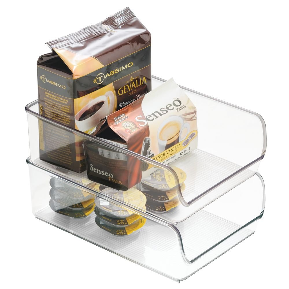 iDesign BPA-Free Plastic Storage Bin for Kitchen, Fridge, Freezer, Pantry & Cabinet Organization - Clear Linus Collection (11