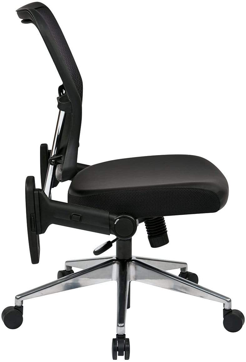 Ergonomic Office Chair with Breathable Air Grid Mesh Back - Adjustable Height & Lumbar Support for Home & Office Workspaces - Perfect for Long Hours of Sitting & Computer Work