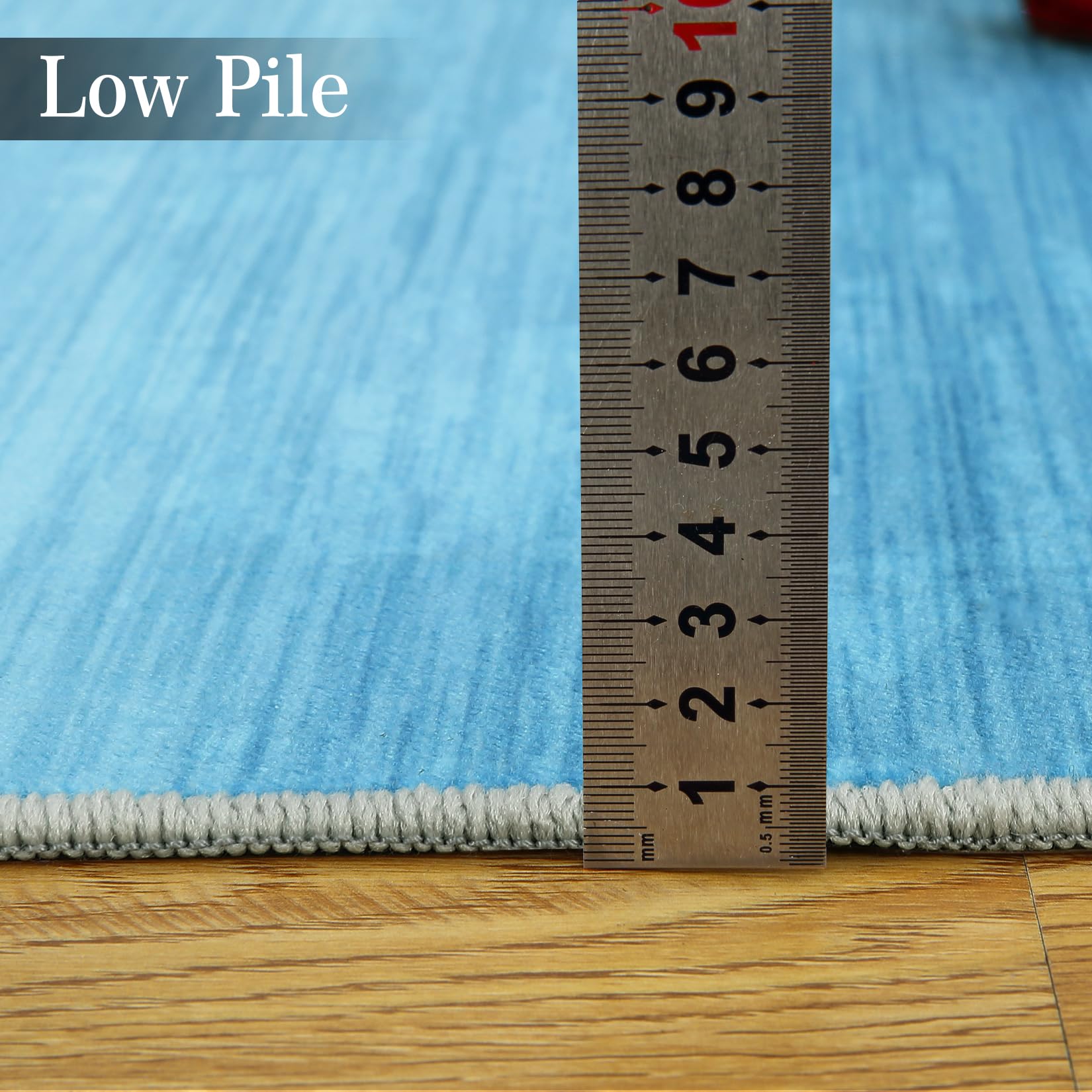 GARVEE 3x5 Ombre Area Rug - Modern Low Pile Indoor Carpet for Living Room, Bedroom, Office & Dining Room - Oil Painting Style Blue Rug - Perfect for Boho Chic Decor & Cozy Home Spaces