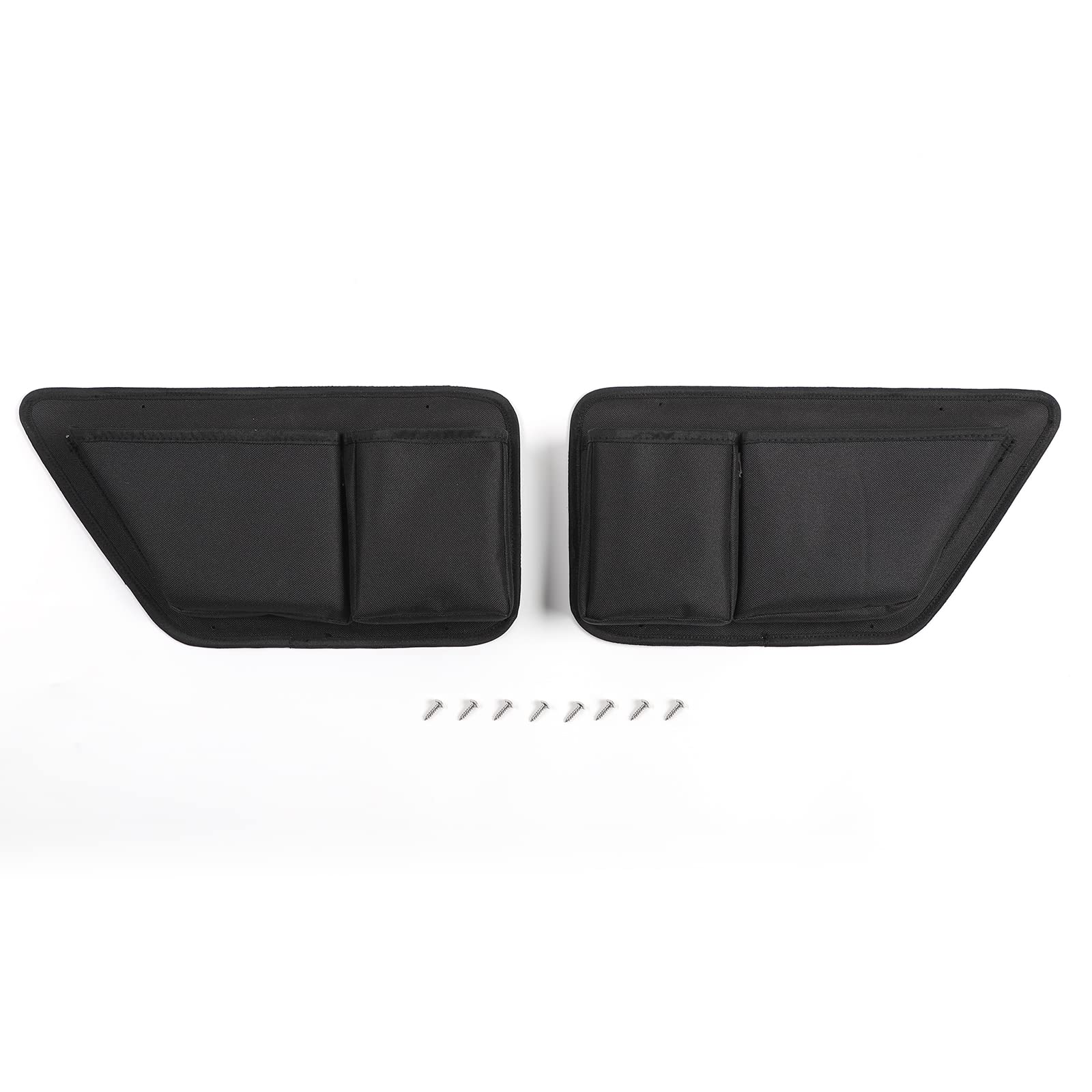 JeCar Durable Oxford Fabric Door Pockets Storage Organizer - Compatible with Jeep Wrangler 2011-2023 JK JL Models - Interior Car Accessories (2 Pack) - Perfect for Road Trips, Camping & Off-Road Adventures