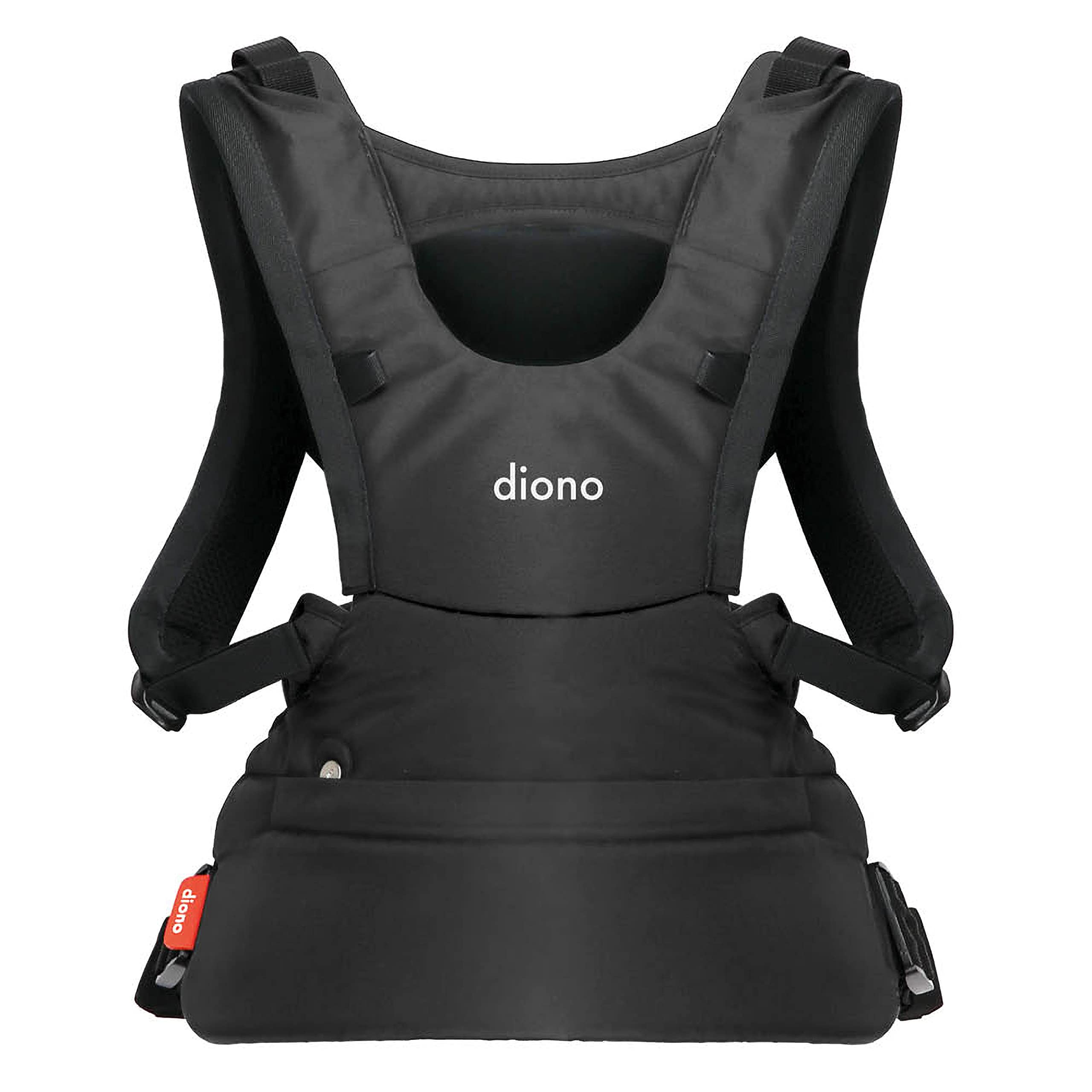 Diono Carus Essentials 3-in-1 Baby Carrier - Front & Back Carry for Newborn to Toddler (0-33 lb/15 kg) - Ergonomic & Comfortable Infant Carrier - Dark Gray - Perfect for Parenting, Travel & Outdoor Adventures
